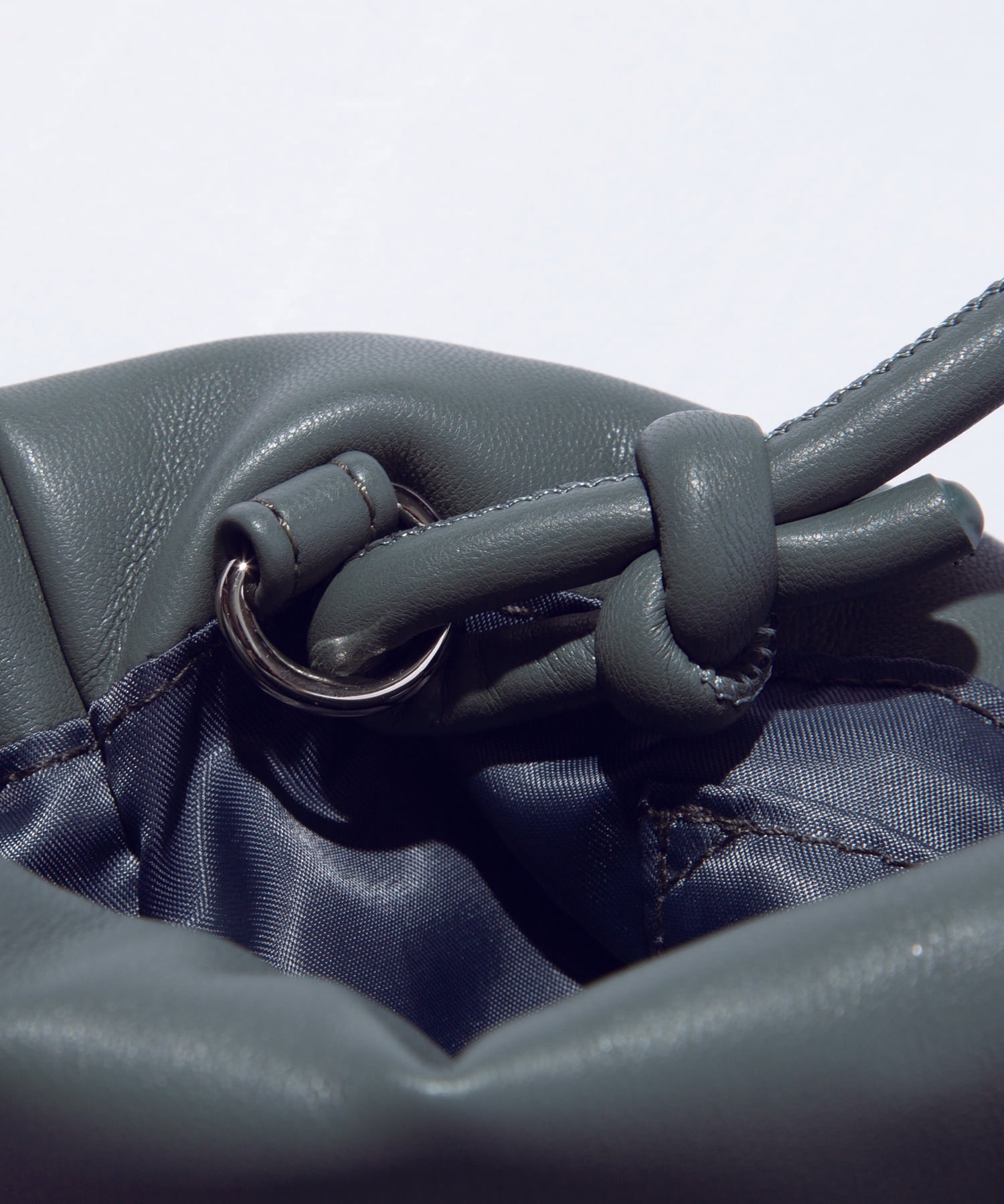 F/CE. / TECH LEATHER DRAWSTRING POCHETTE