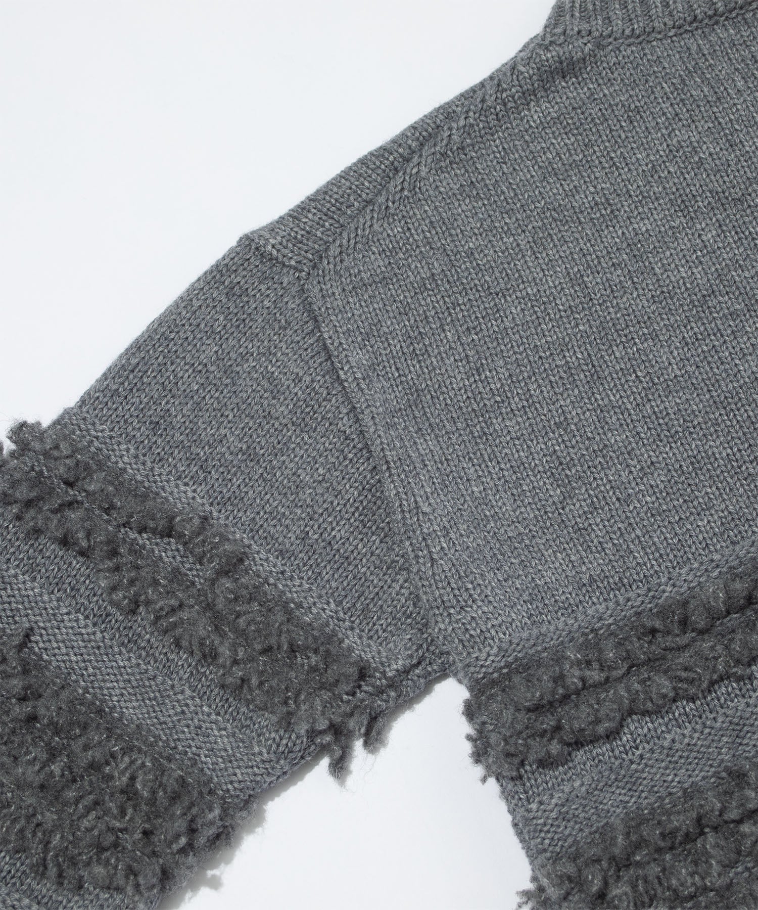 F/CE. / DUAL TEXTURE SHIFTED LINES KNIT