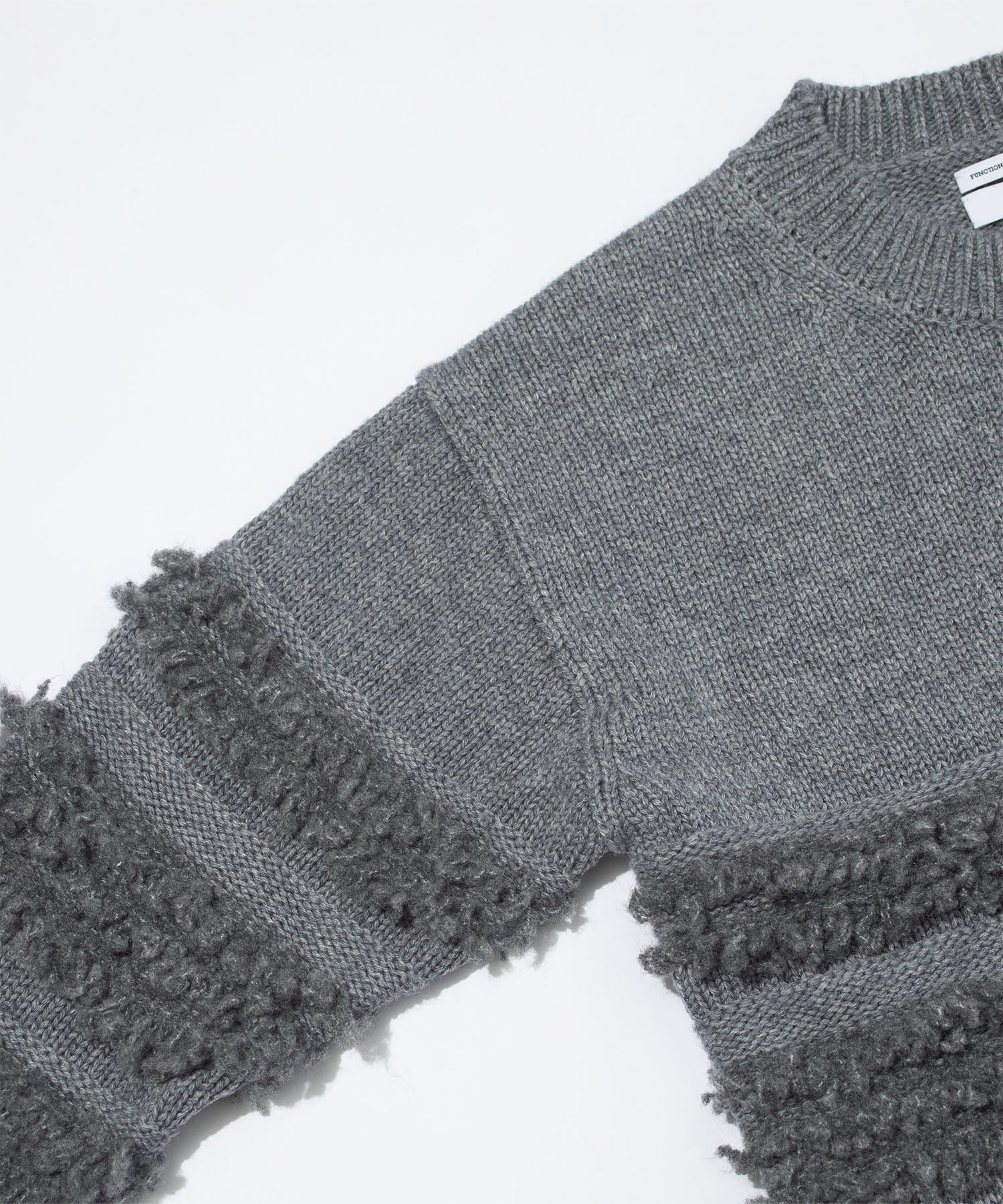 F/CE. / DUAL TEXTURE SHIFTED LINES KNIT