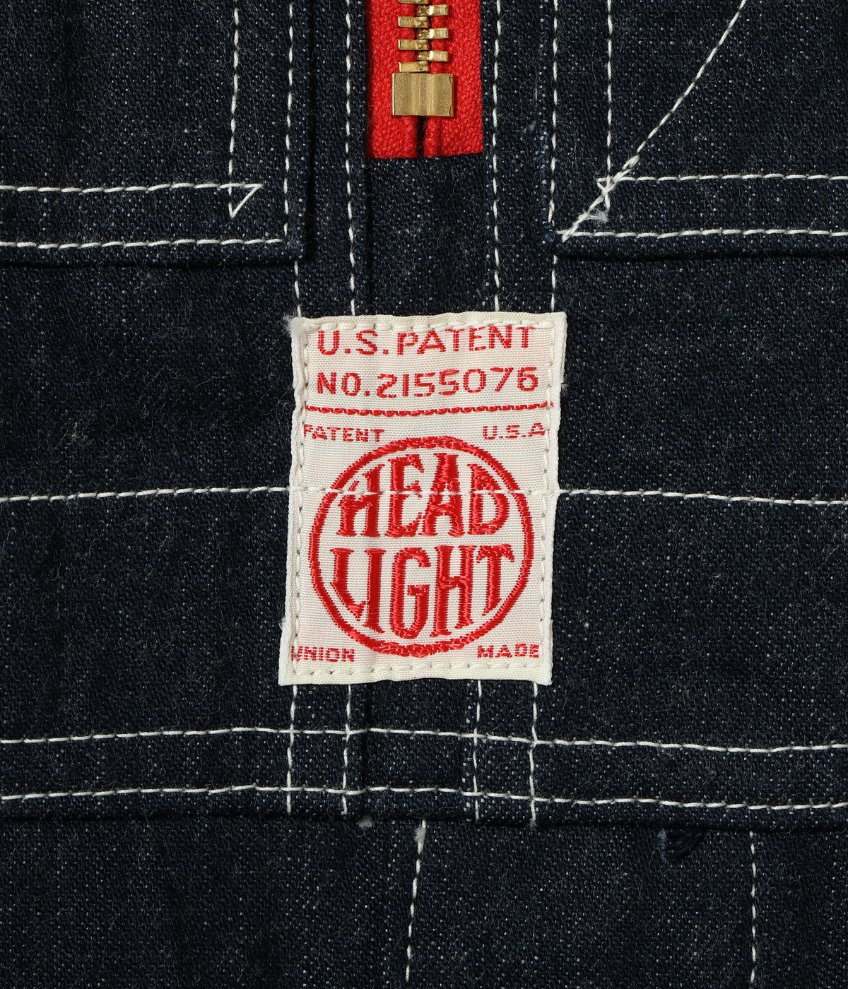 SUGAR CANE / Lot No. HD42554 / HEADLIGHT 11oz. BLUE DENIM LOW BACK OVERALLS