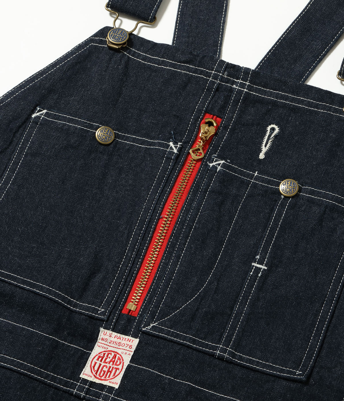 SUGAR CANE / Lot No. HD42554 / HEADLIGHT 11oz. BLUE DENIM LOW BACK OVERALLS