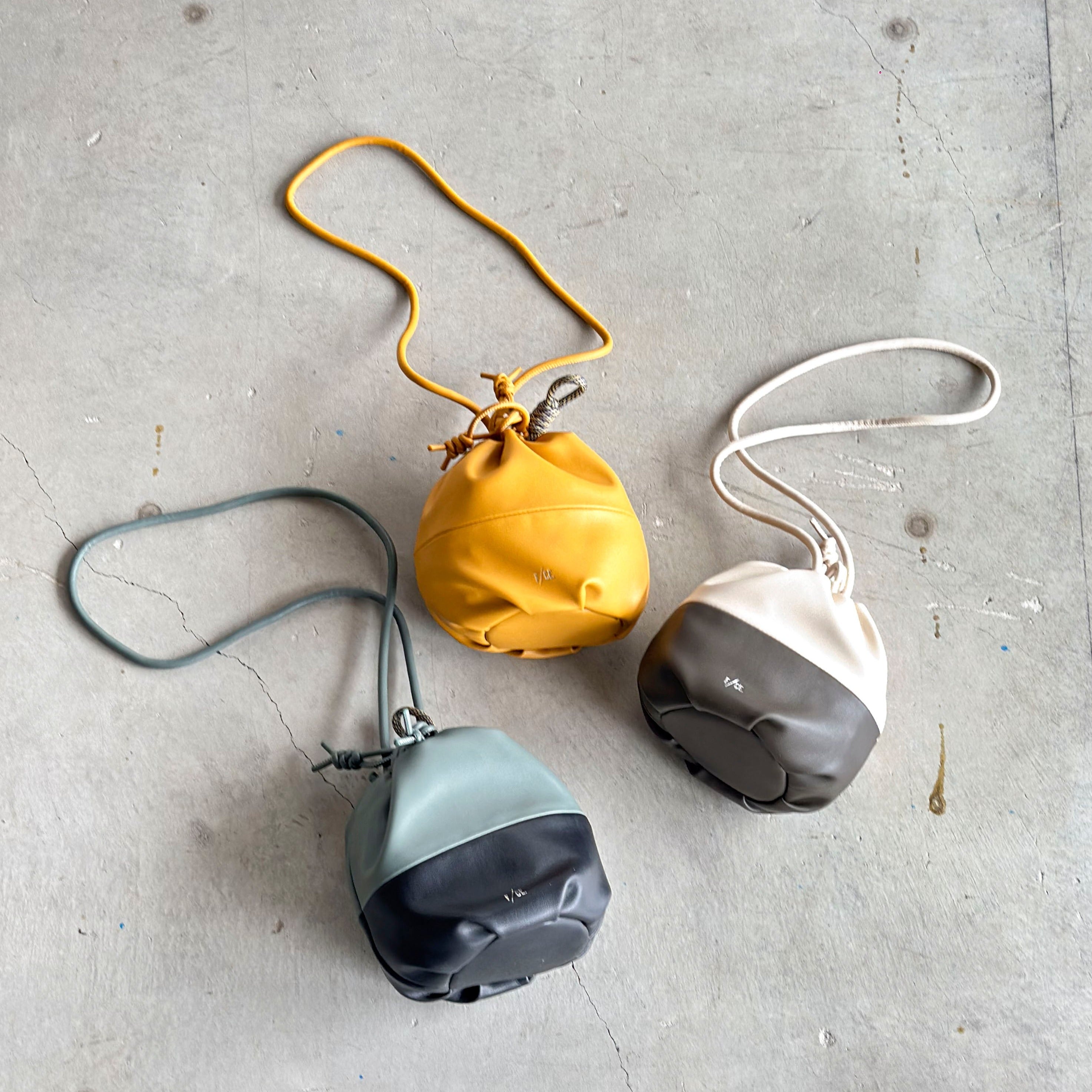 F/CE. / TECH LEATHER DRAWSTRING POCHETTE