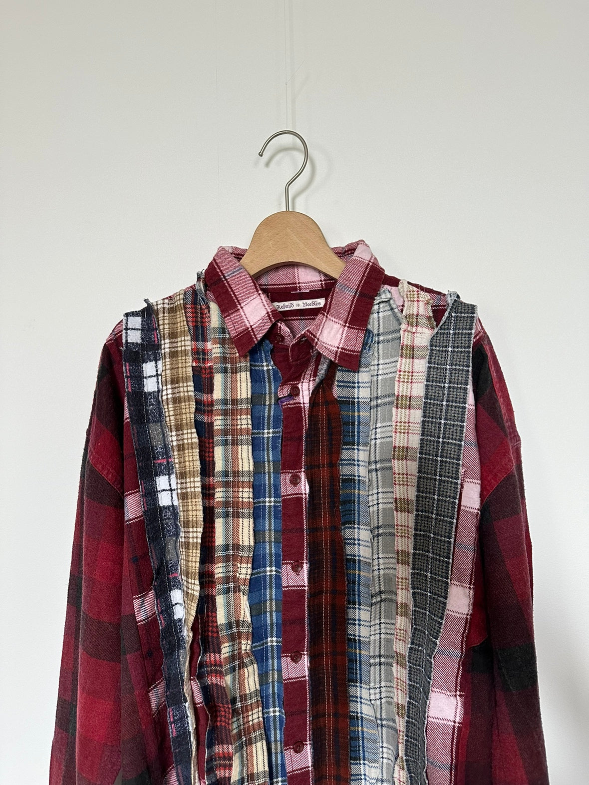 Needles / Flannel Shirt ->Ribbon Wide Shirt