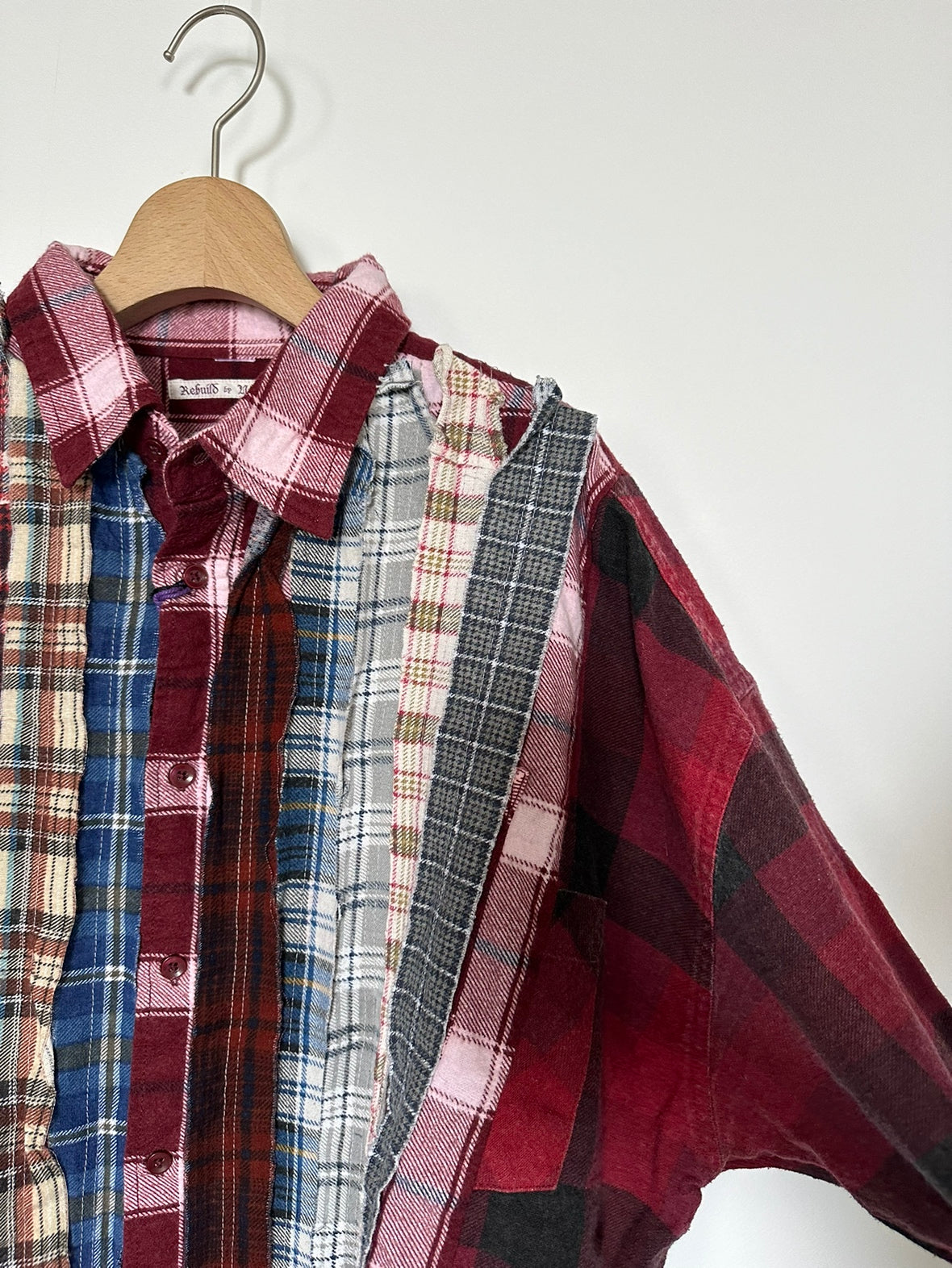 Needles / Flannel Shirt ->Ribbon Wide Shirt