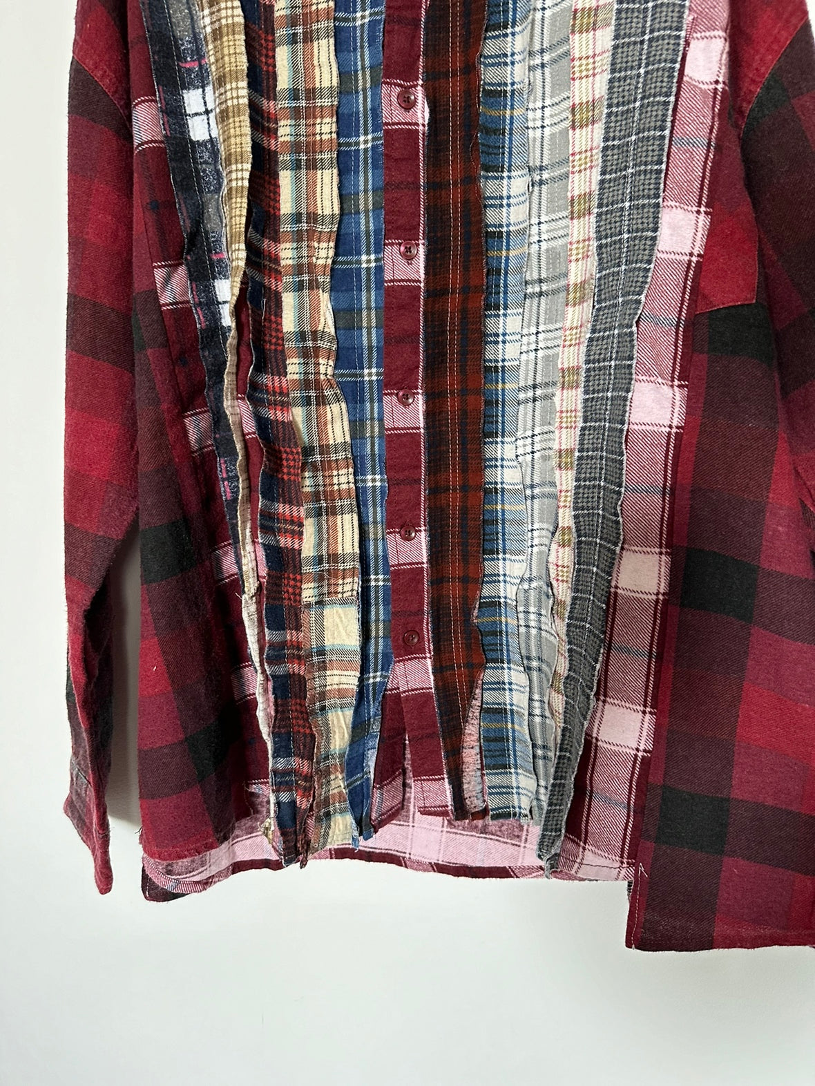 Needles / Flannel Shirt ->Ribbon Wide Shirt