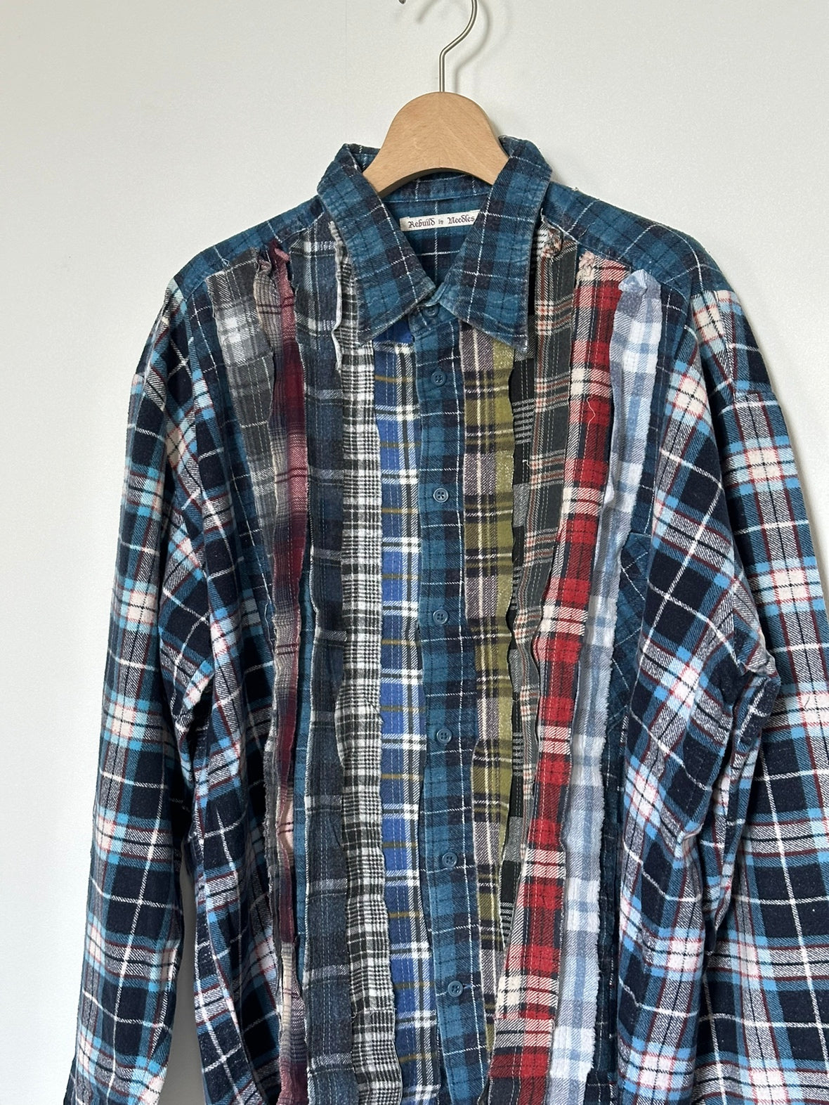 Needles / Flannel Shirt ->Ribbon Wide Shirt