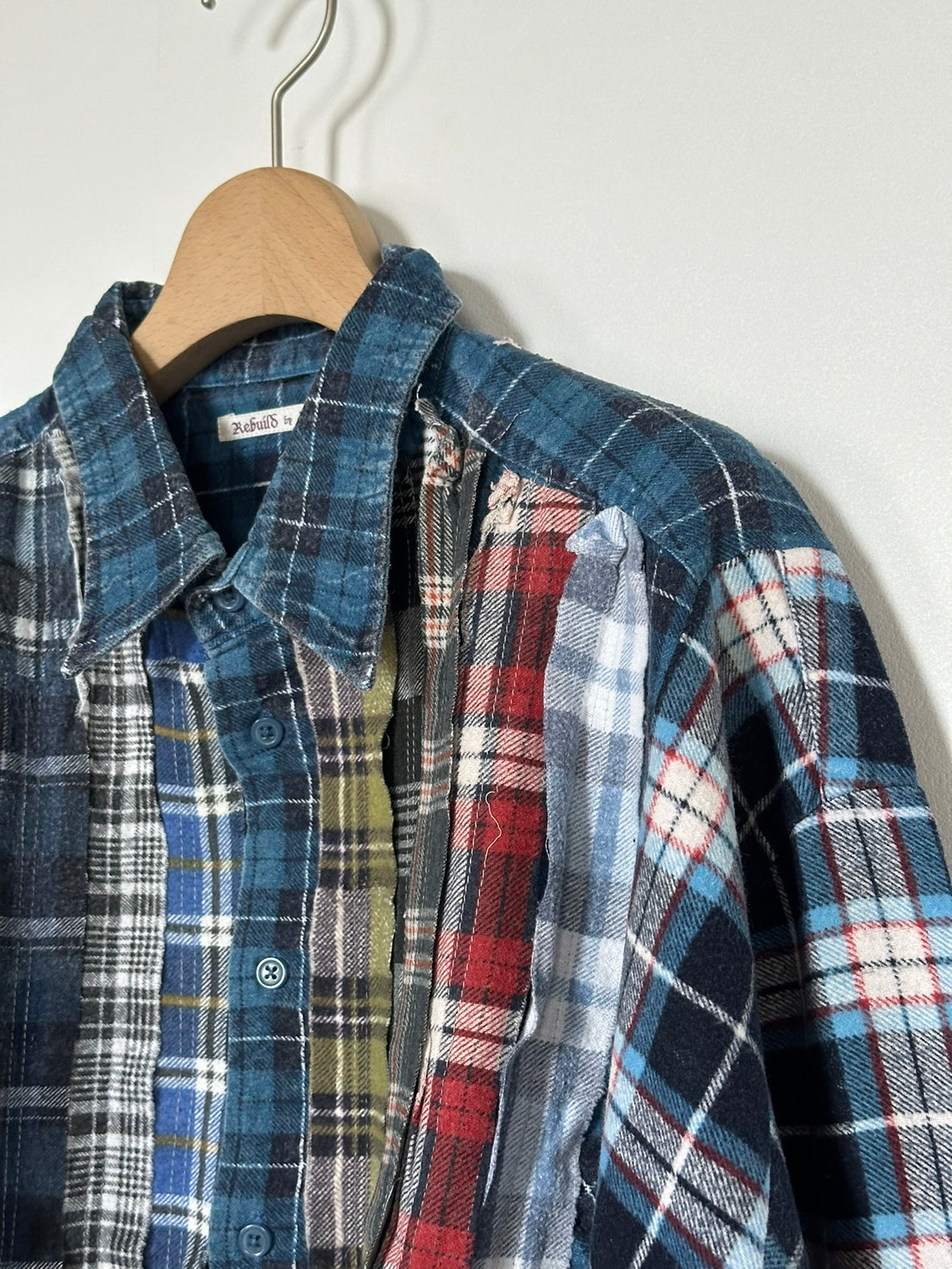 Needles / Flannel Shirt ->Ribbon Wide Shirt