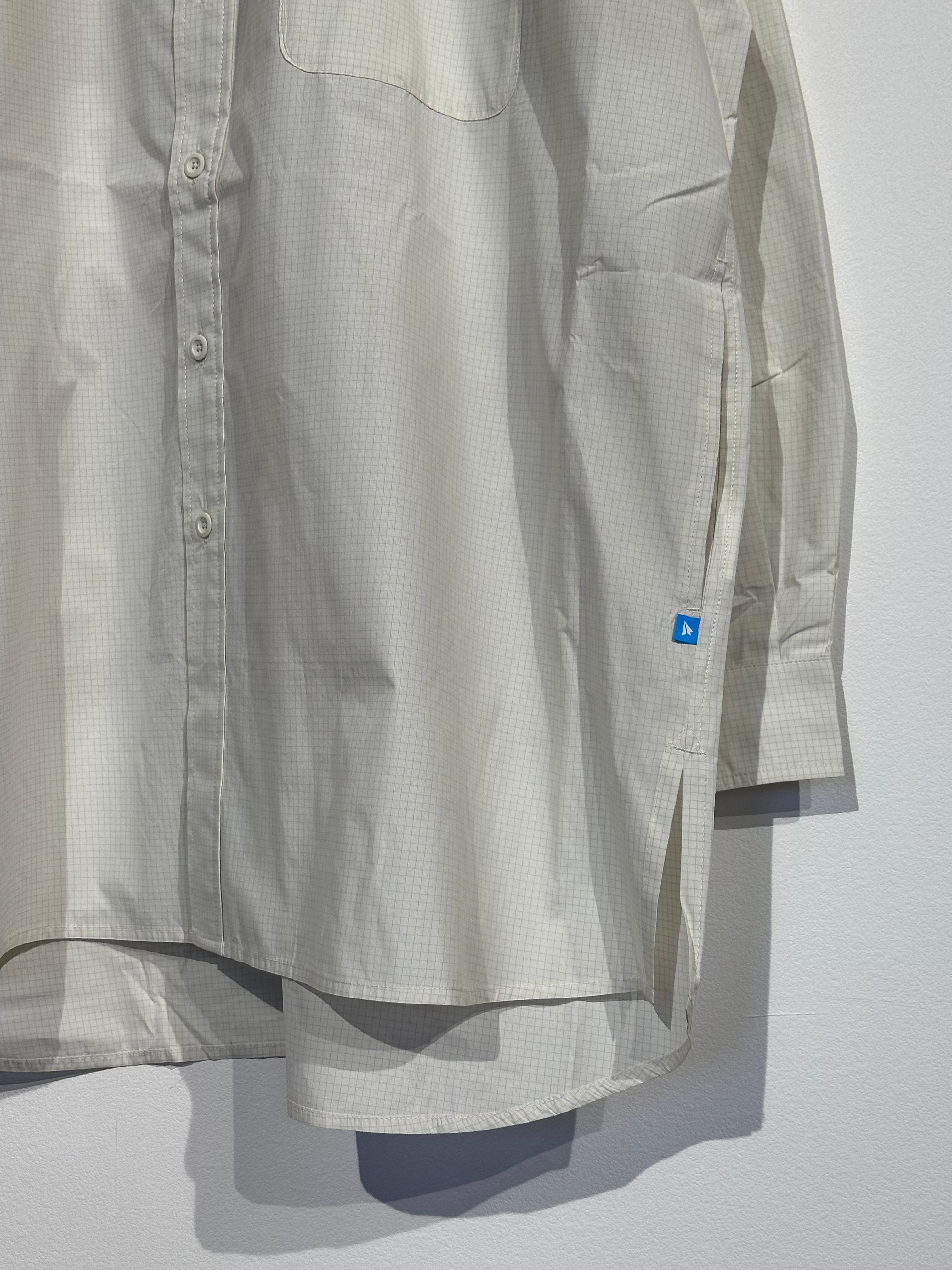 PAPERSKY / MAGAZINE CHECK LONG BIG SHIRT