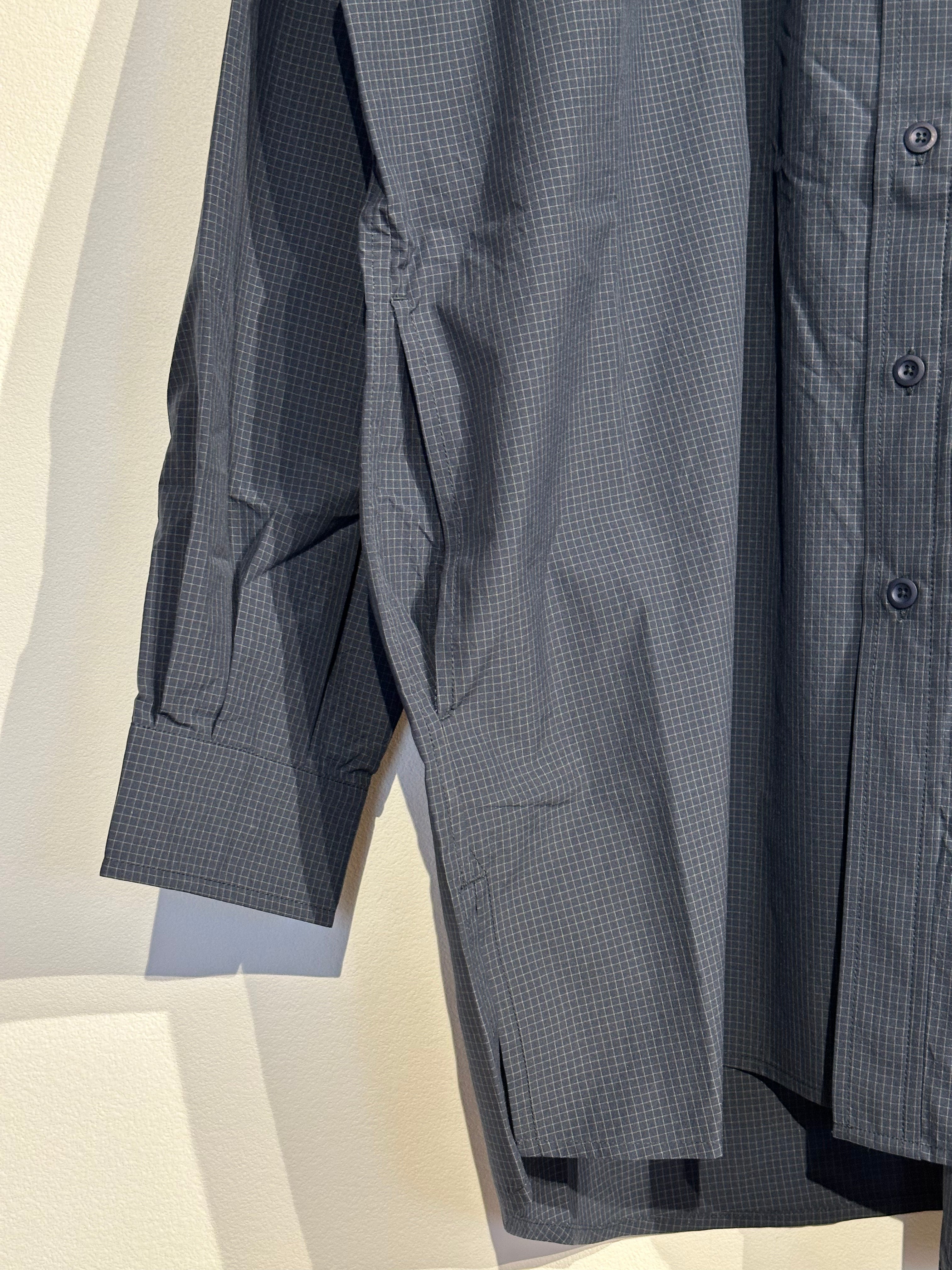 PAPERSKY / MAGAZINE CHECK LONG BIG SHIRT