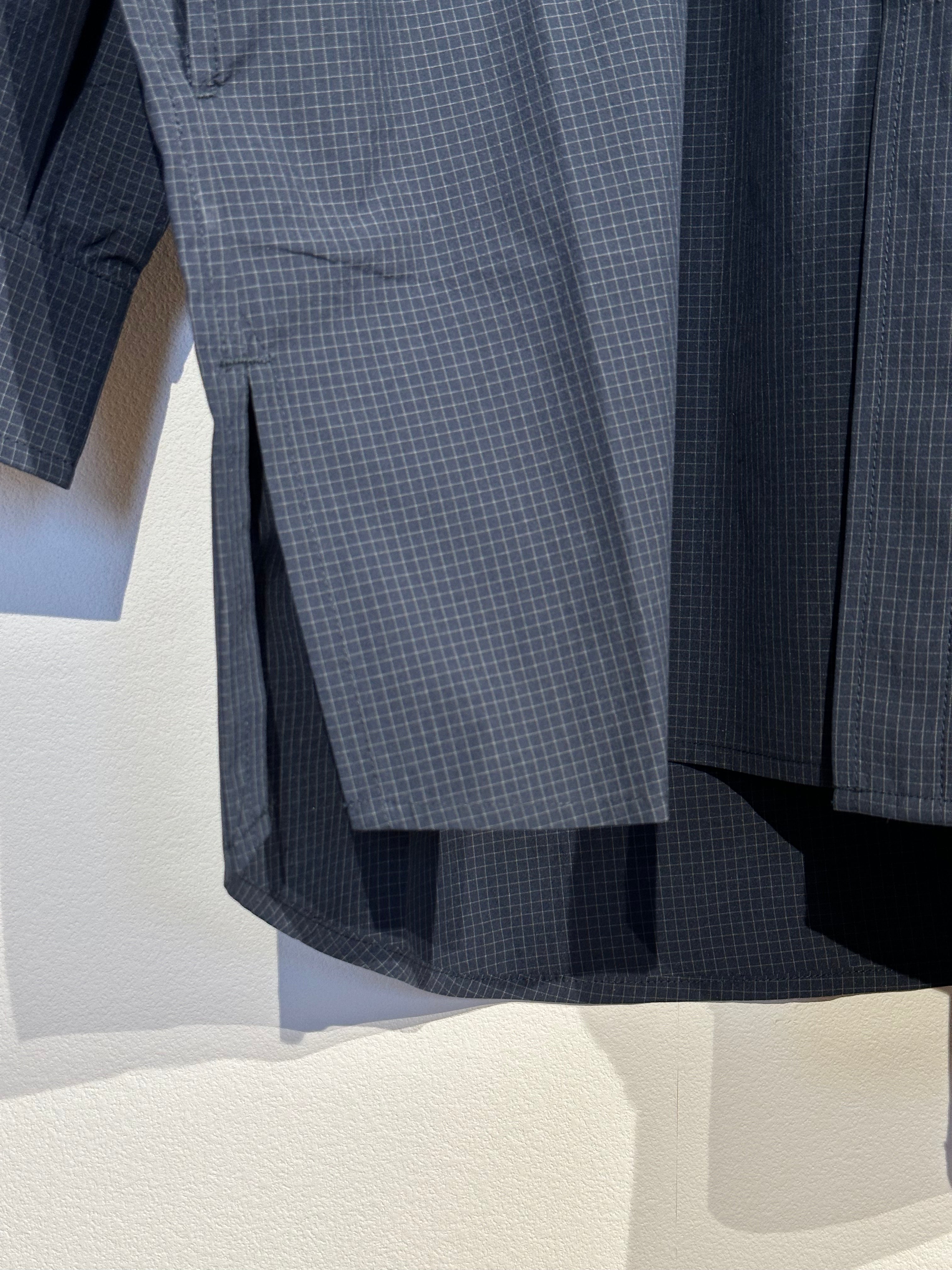 PAPERSKY / MAGAZINE CHECK LONG BIG SHIRT