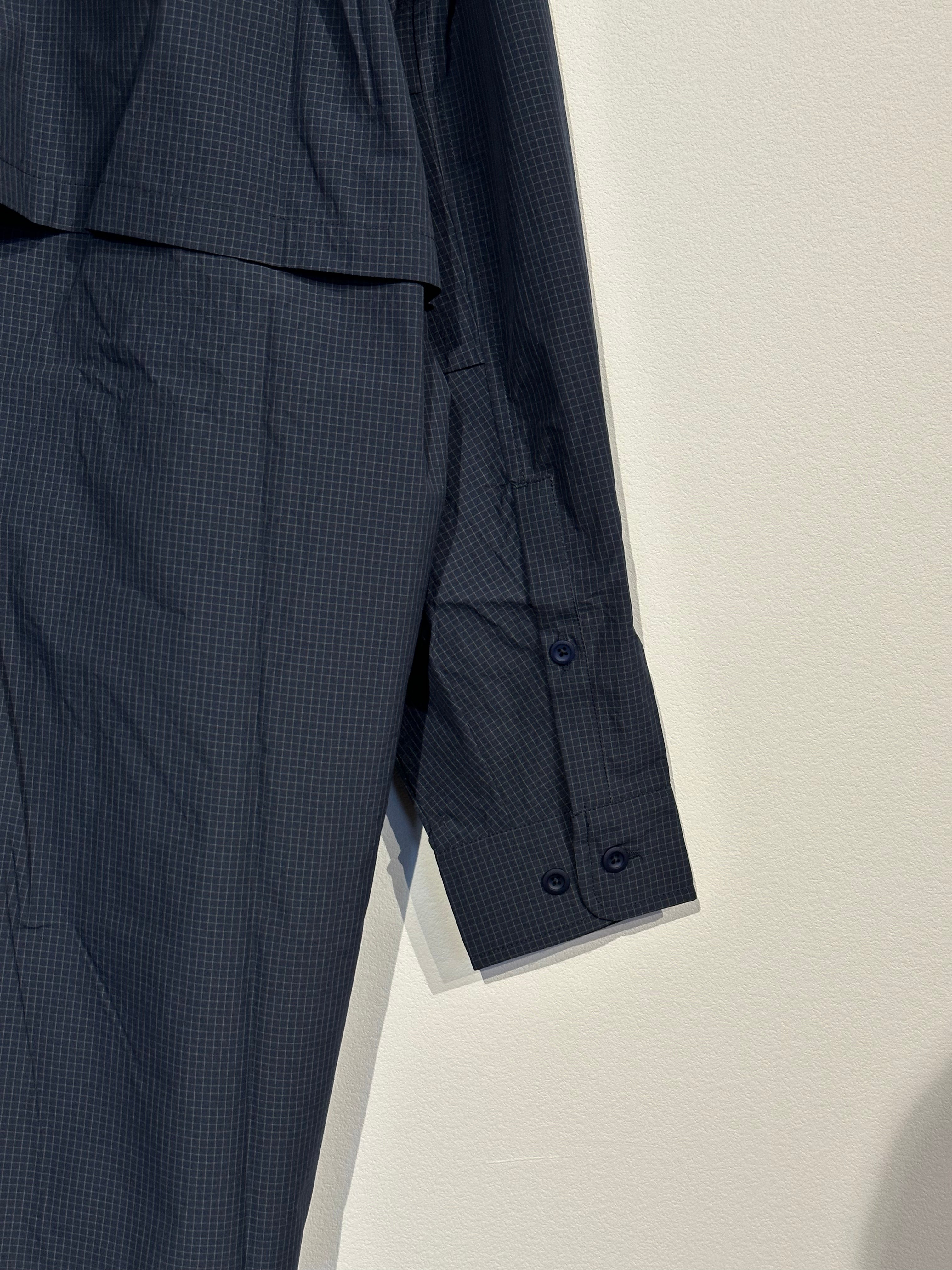 PAPERSKY / MAGAZINE CHECK LONG BIG SHIRT