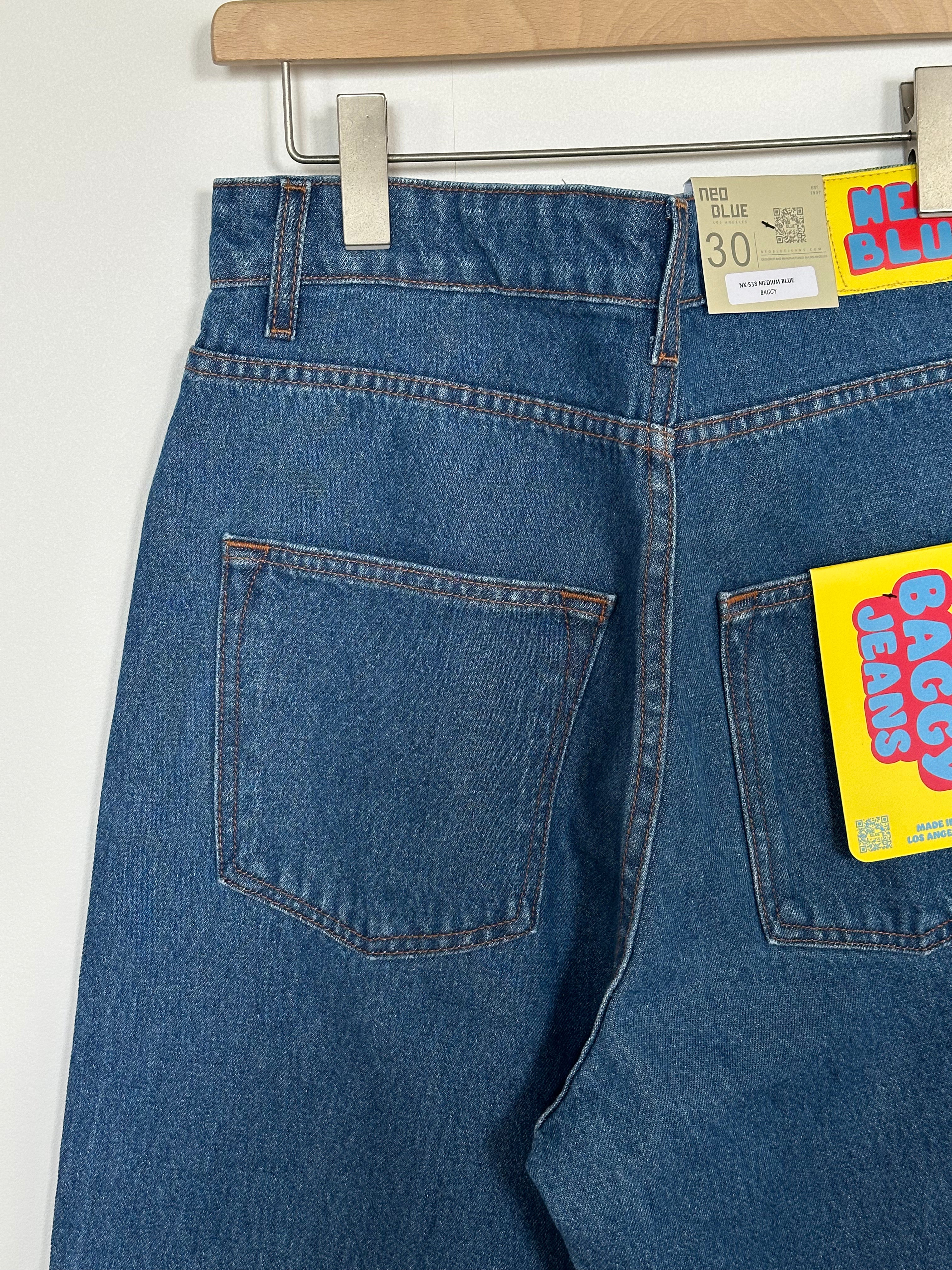 NEO BLUE / BAGGY SKATE PANTS