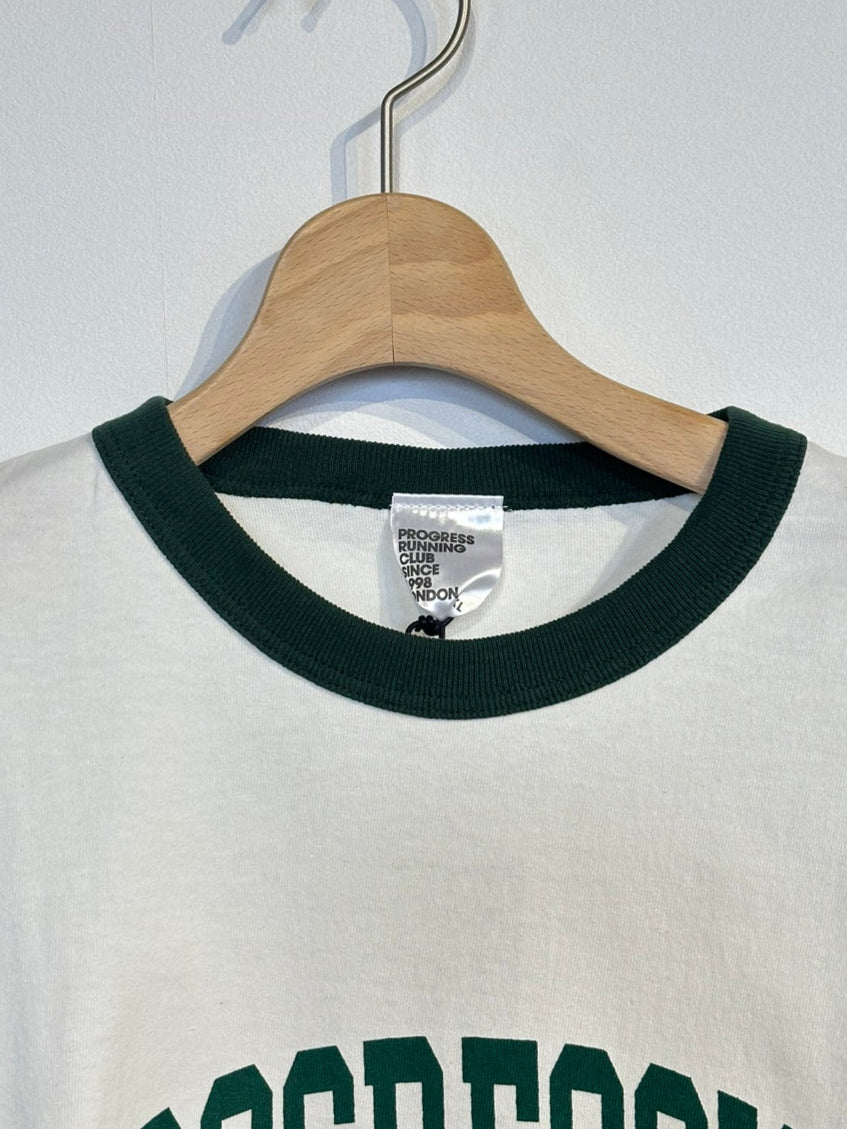 PROGRESS RUNNING CLUB / "QUADRUPLE" S/SLV RINGER Tee (OPEN-END COTTON YARN)