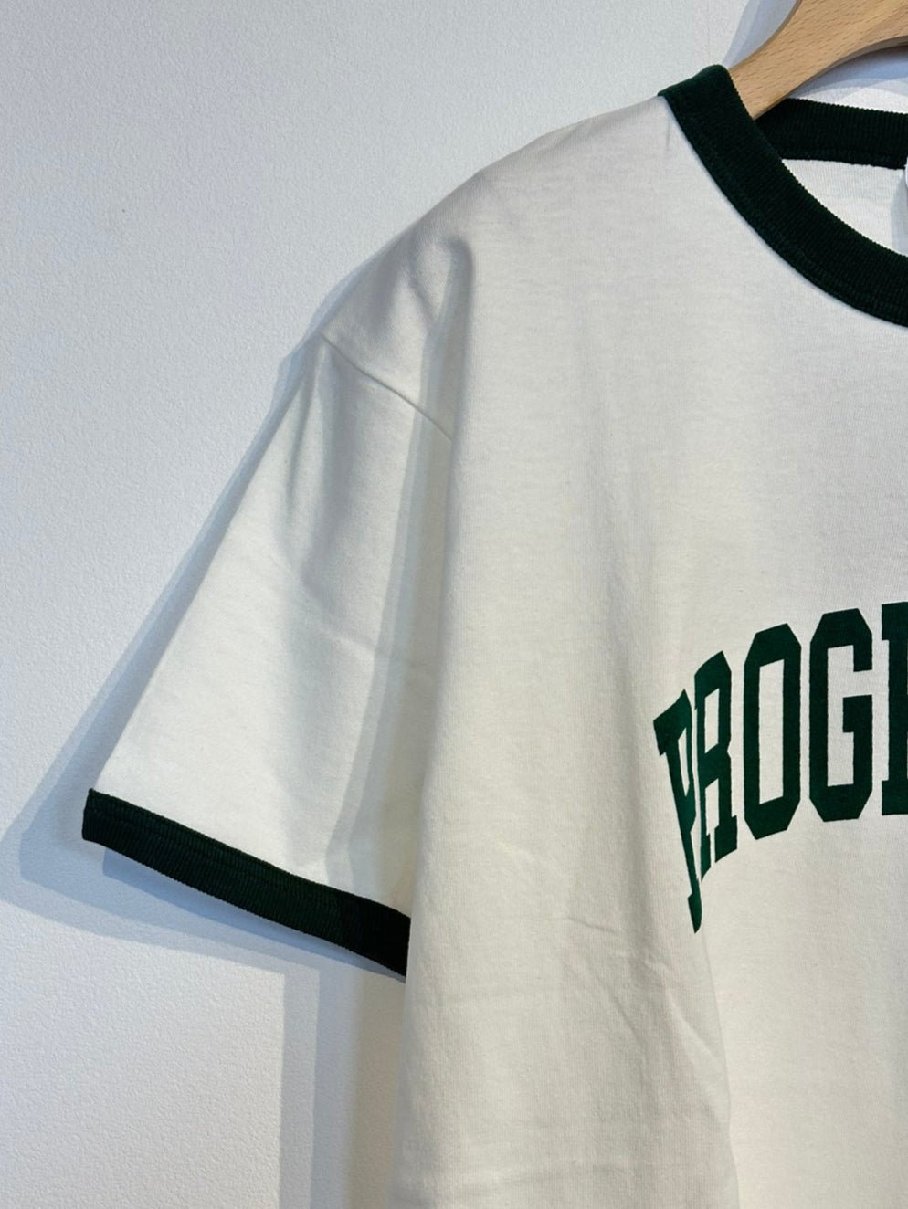 PROGRESS RUNNING CLUB / "QUADRUPLE" S/SLV RINGER Tee (OPEN-END COTTON YARN)