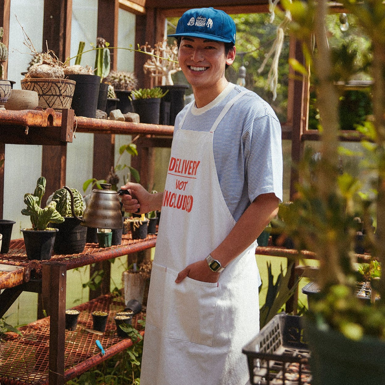 Healthknit / ナローボーダー クルーネック半袖Tシャツ