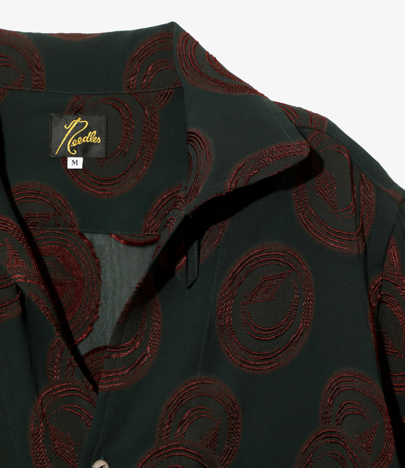 Needles / Italian Collar S/S Shirt - R/PE Ring Cut Jq