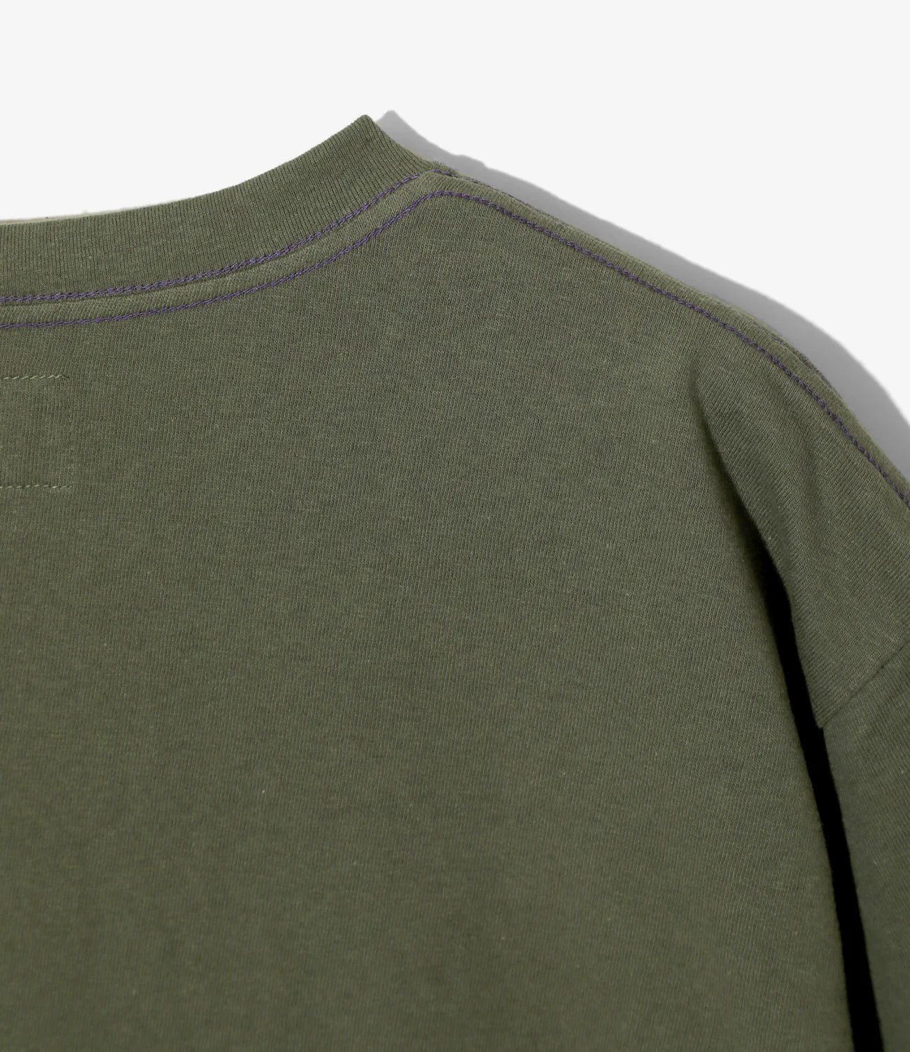 Needles / S/S Papillon Emb. Pocket Tee - Cotton Jersey