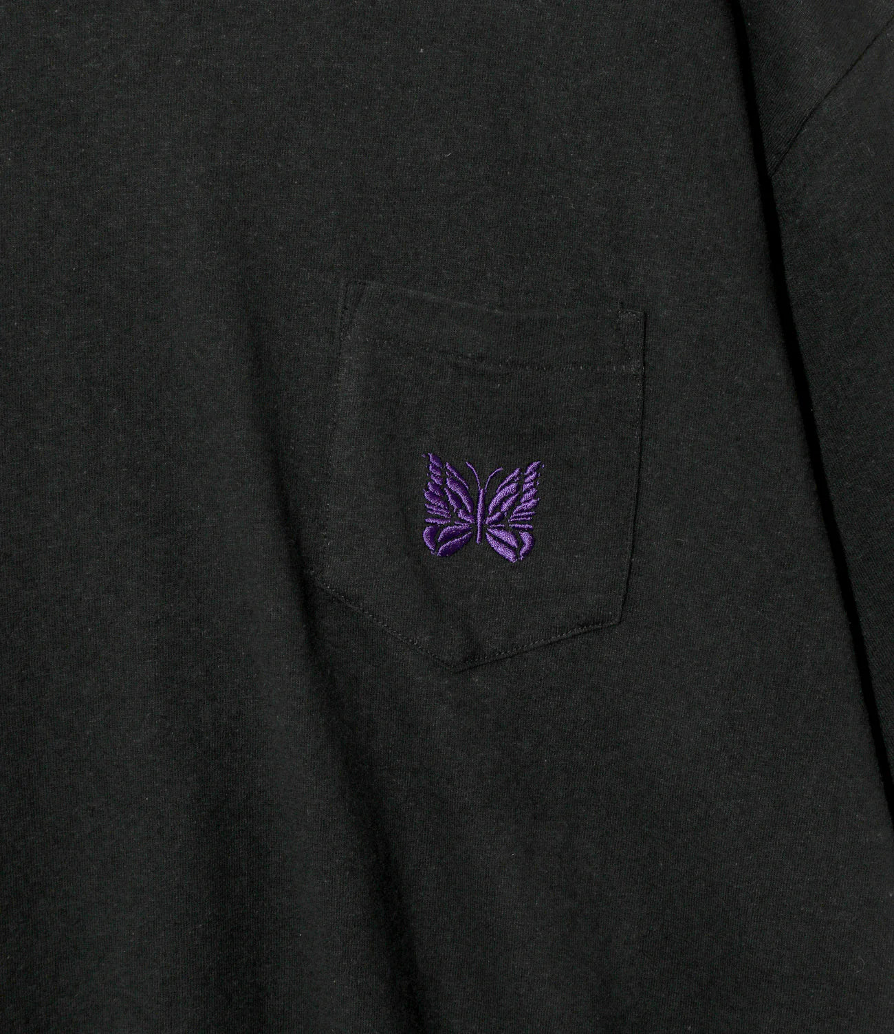 Needles / S/S Papillon Emb. Pocket Tee - Cotton Jersey
