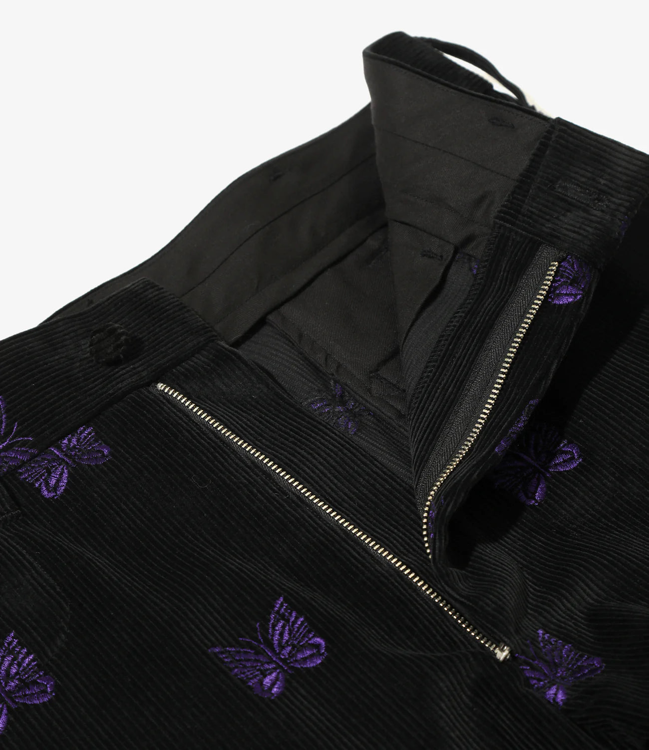 Needles / Straight Trouser-Papillon Emb. Corduroy