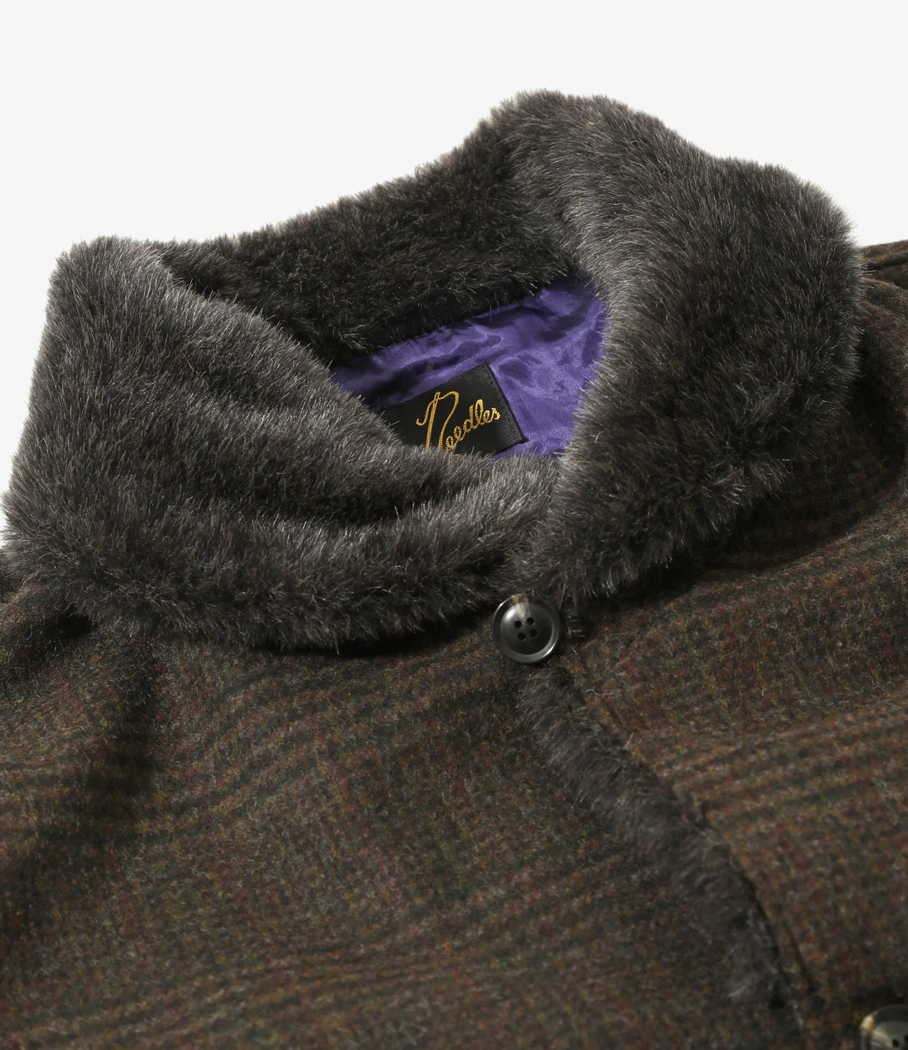 Needles / Shawl Collar Coat - Wool Glen Plaid
