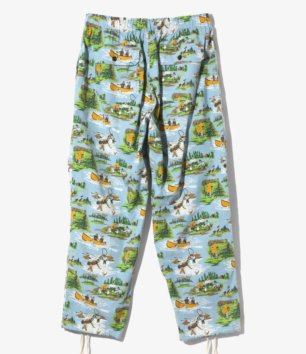 South2west8 / String Cuff Balloon Pant-Flannel Print