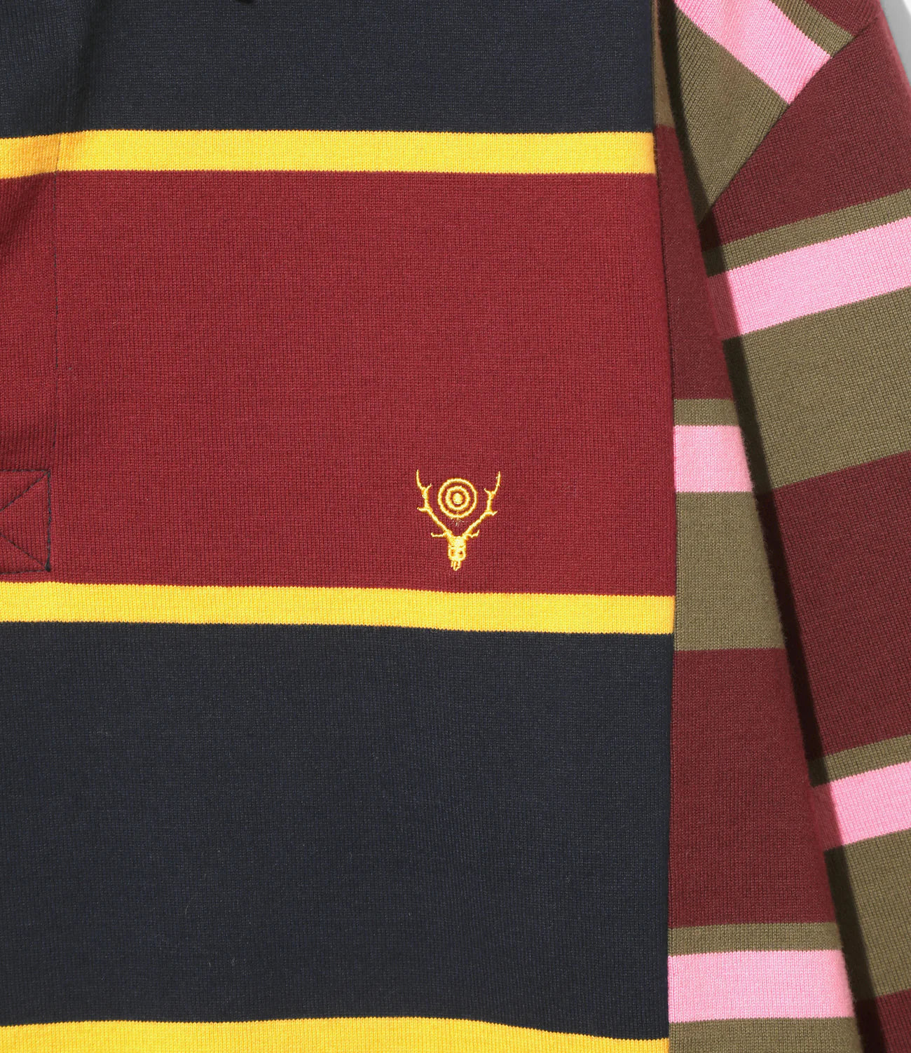 South2west8 / Rugger Shirt - Cotton Plainstitch / Crazy Pattern A