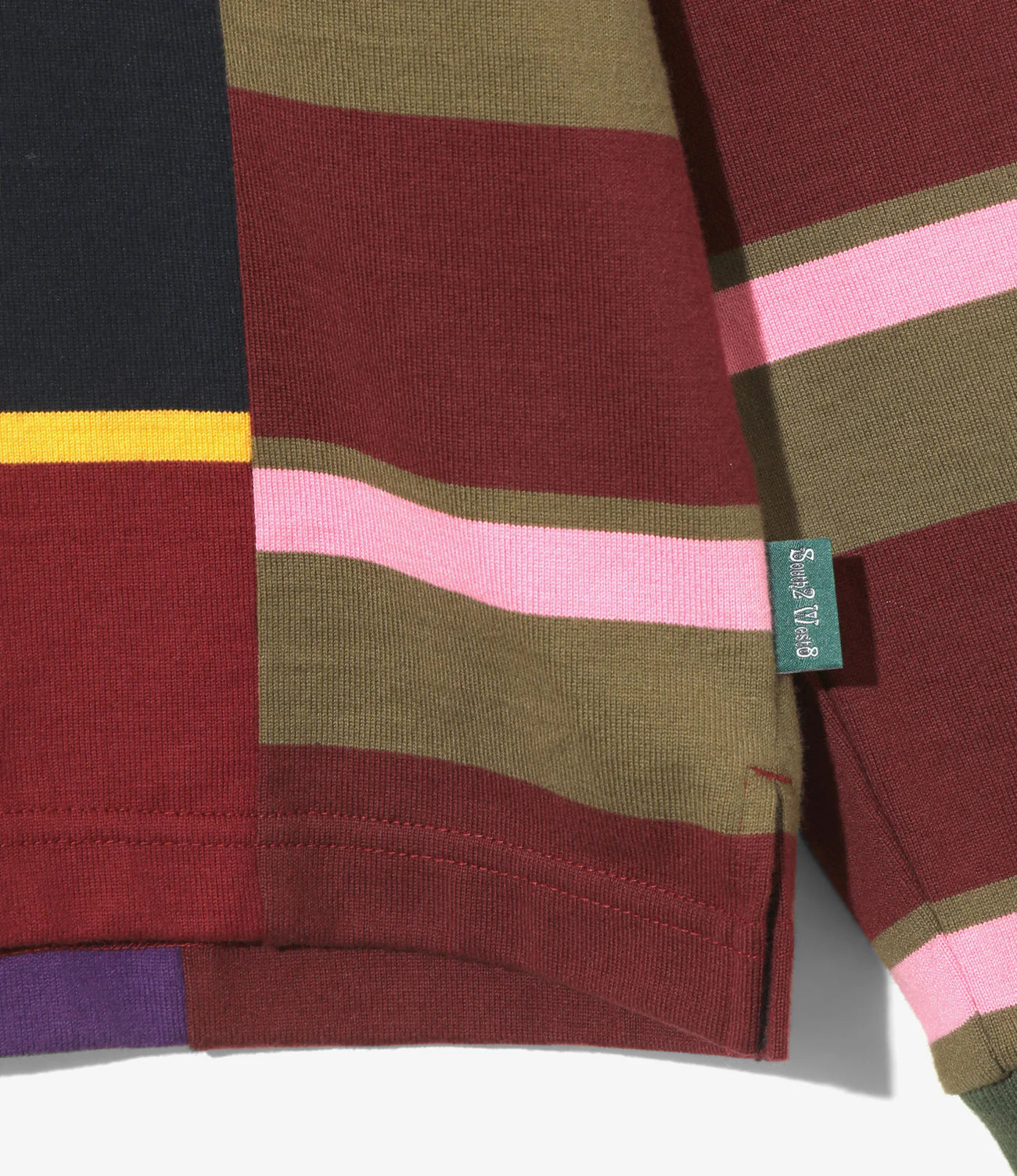 South2west8 / Rugger Shirt - Cotton Plainstitch / Crazy Pattern A