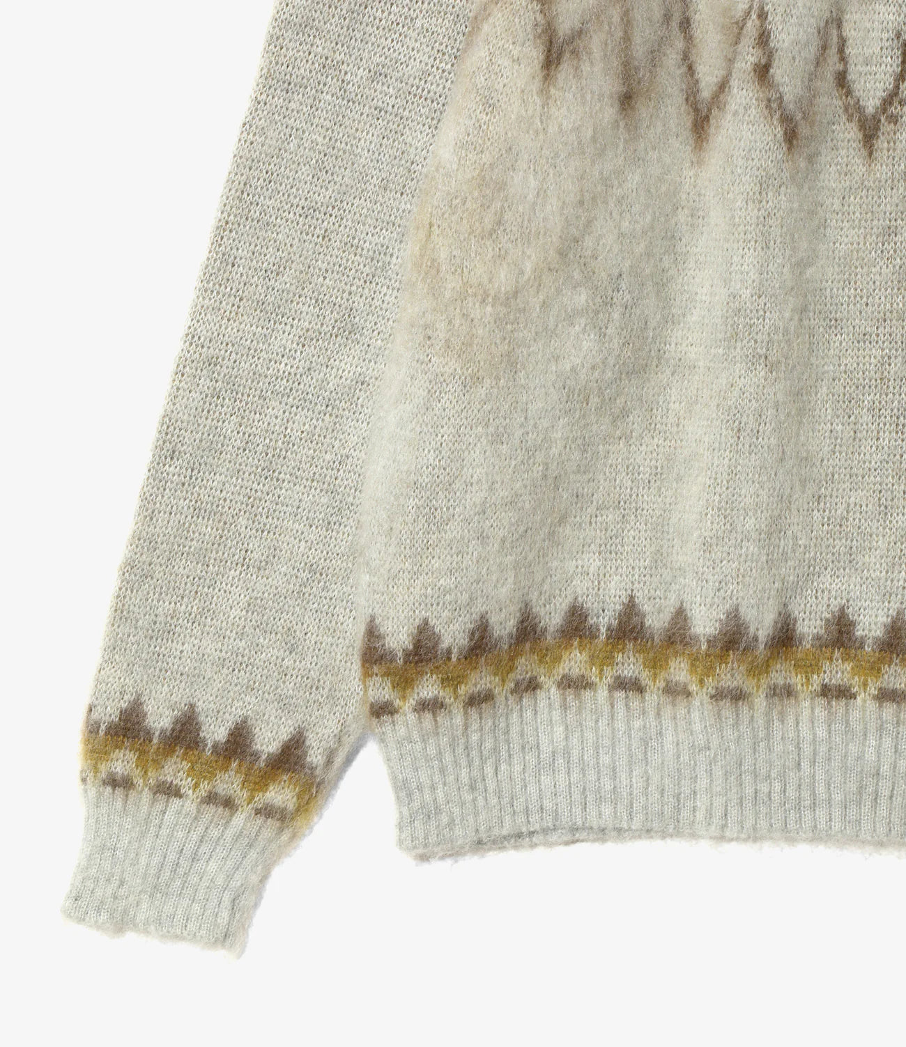 South2west8 / Mohair Crew Neck Sweater - Nordic Skull
