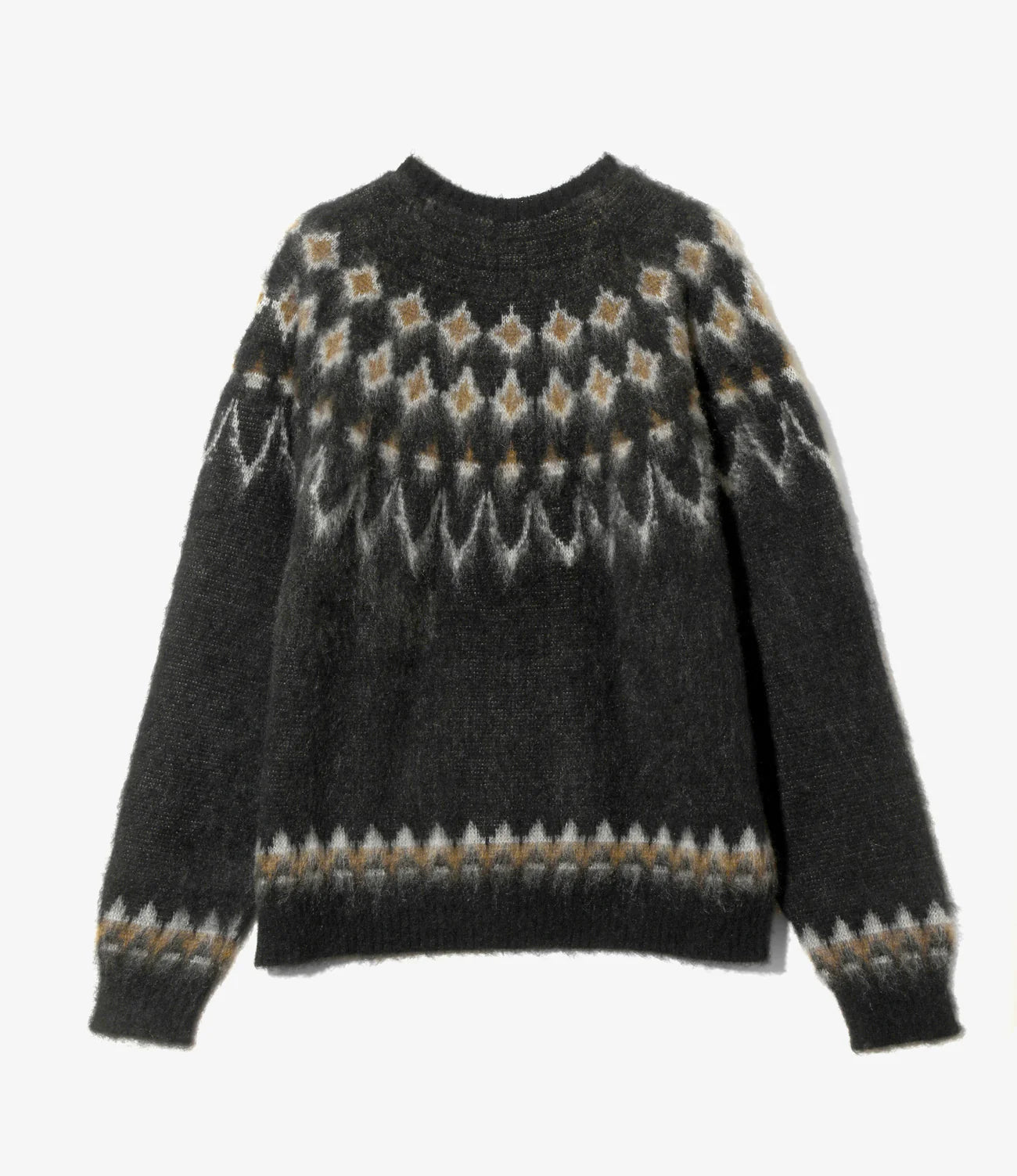 South2west8 / Mohair Crew Neck Sweater - Nordic Skull
