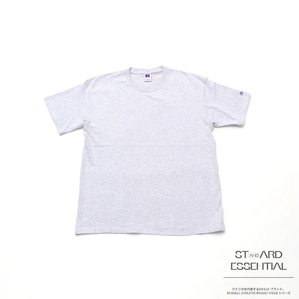 RUSSELL ATHLETIC / -STANDARD ESSENTIALS- RUSSEL LOGO T-SH<RJ-1037>