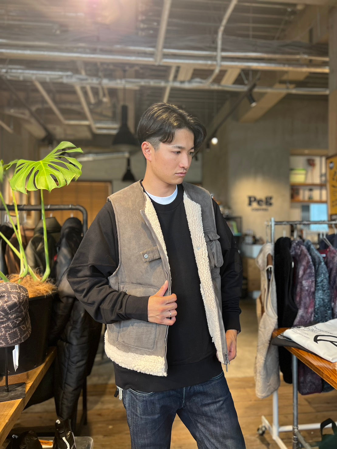 F/CE. / FAUX SHEARLING VEST