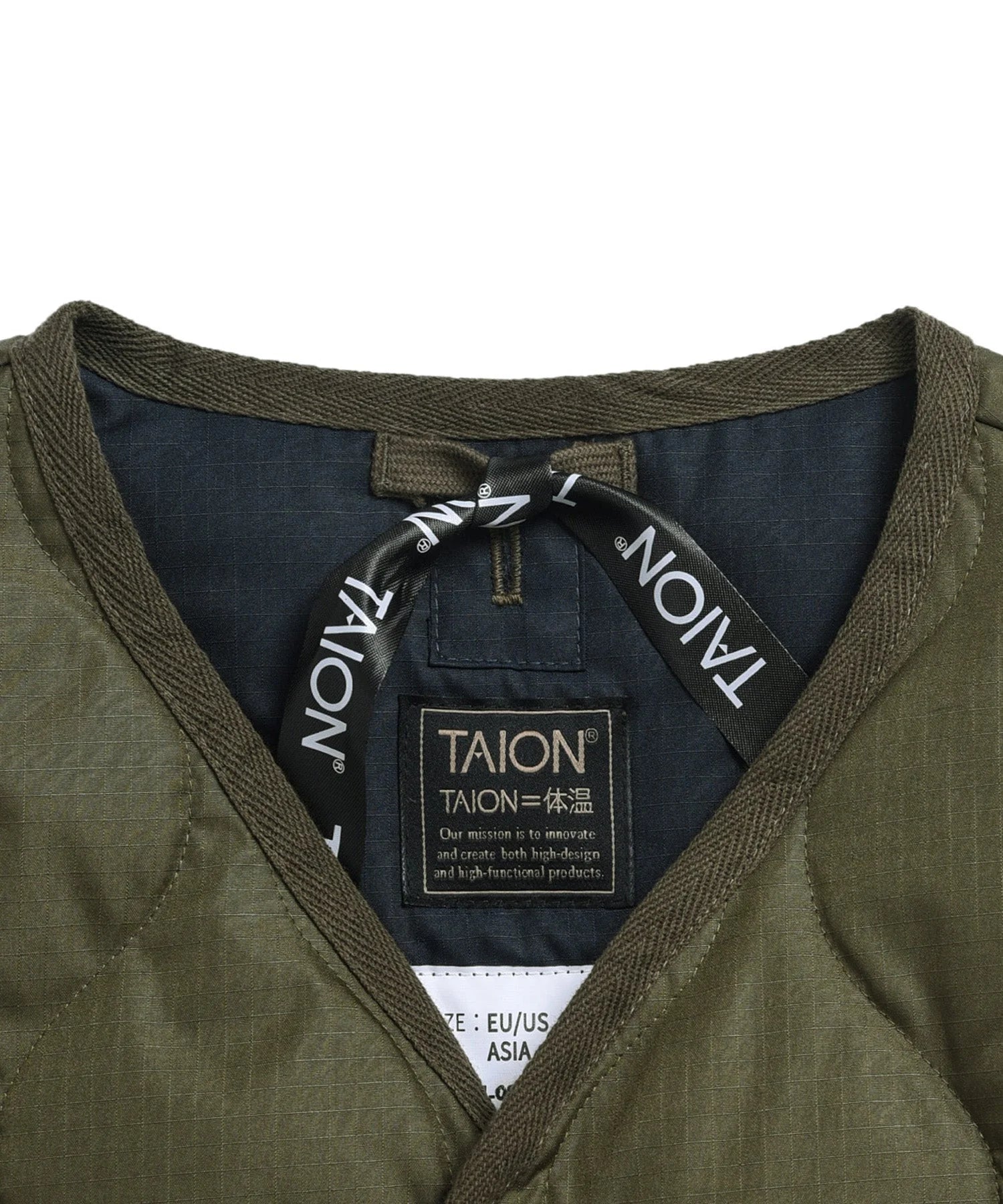 TAION / MILITARY W-ZIP V NECK DOWN JKT 【UNISEX】