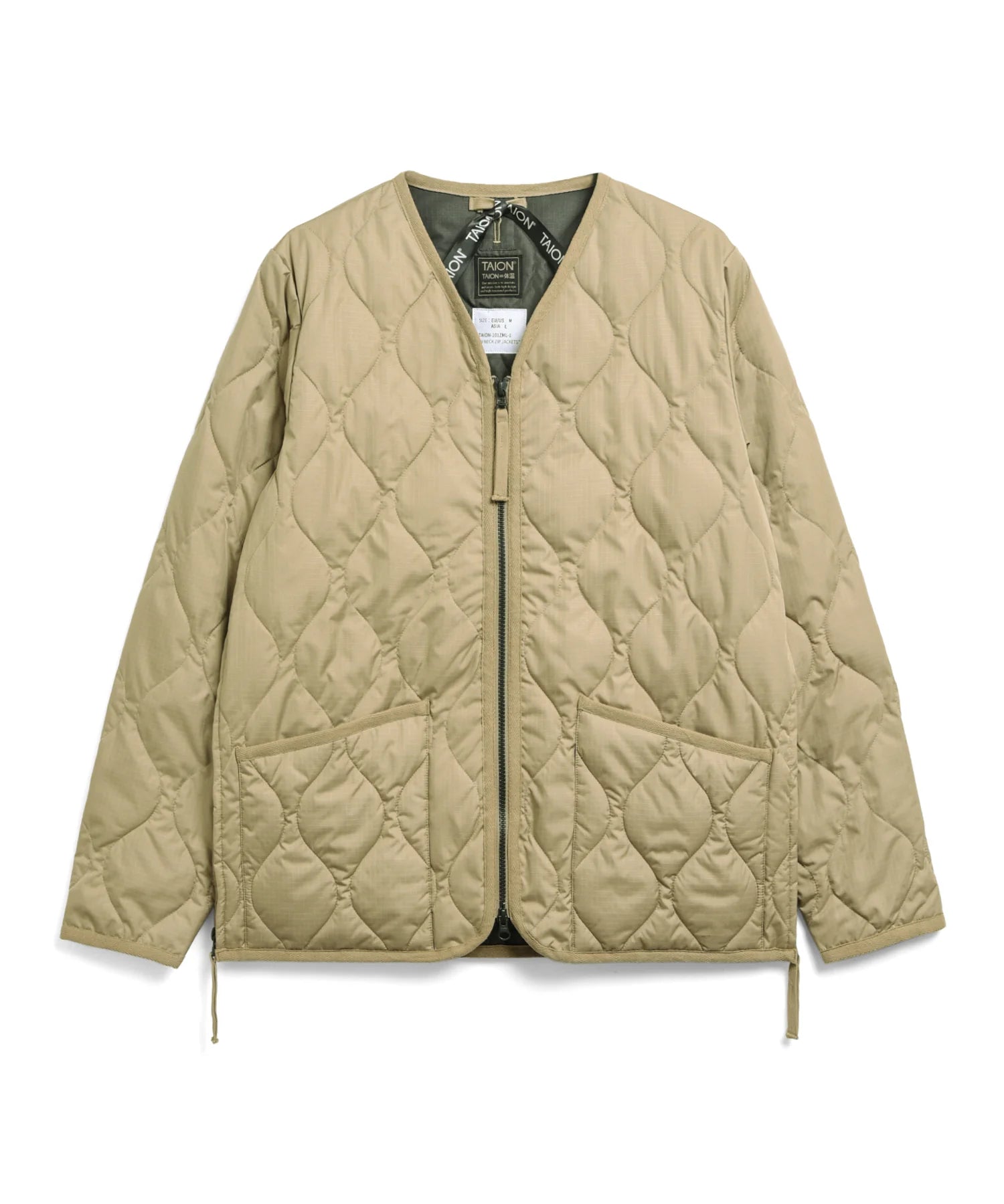 TAION / MILITARY W-ZIP V NECK DOWN JKT 【UNISEX】