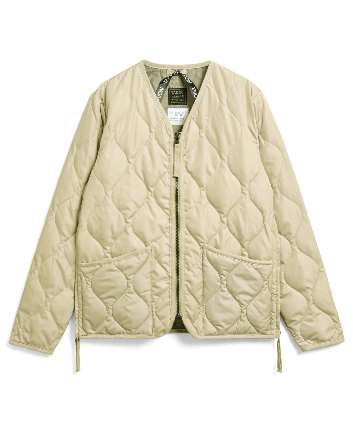 TAION / MILITARY W-ZIP V NECK DOWN JKT 【UNISEX】