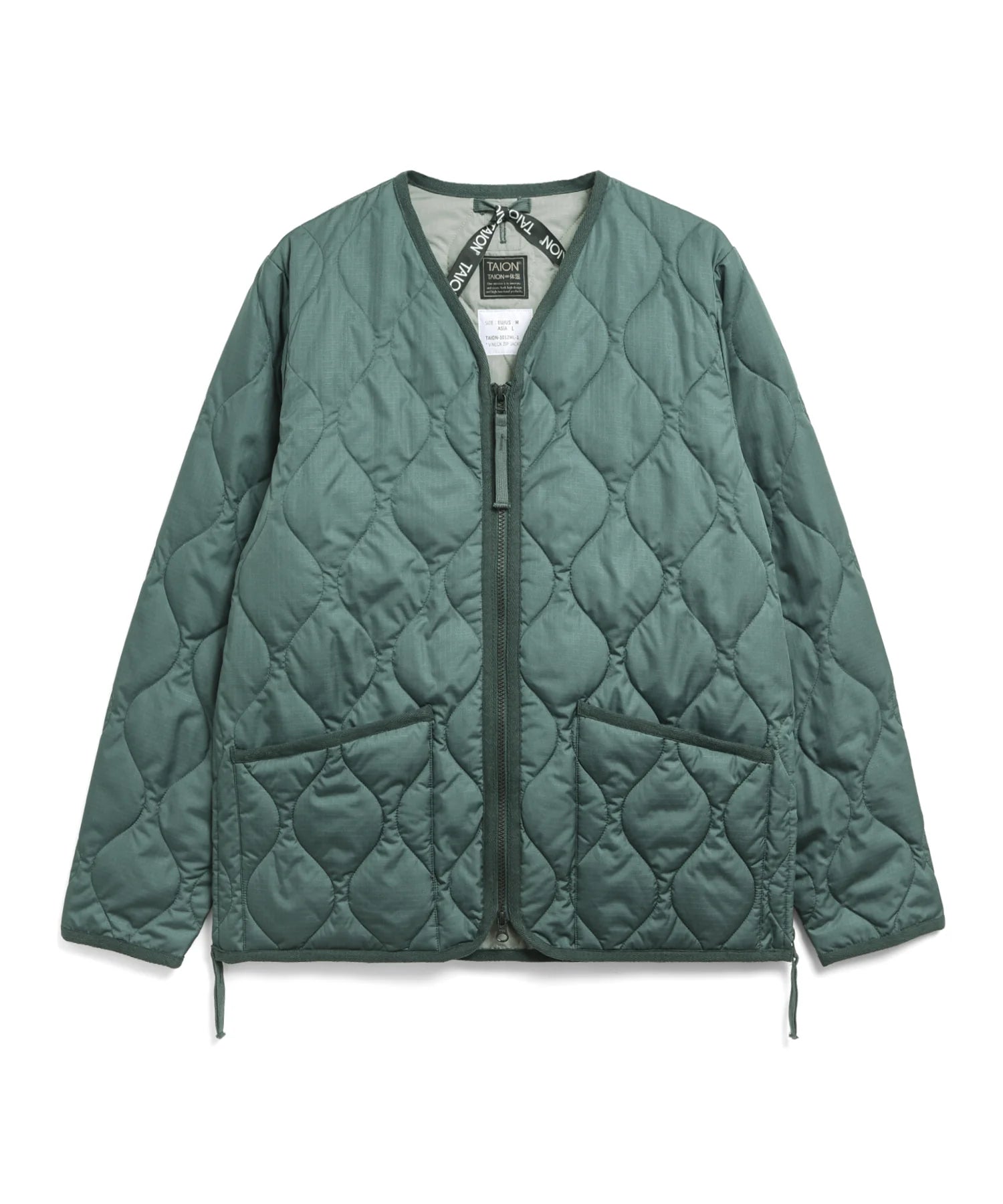 TAION / MILITARY W-ZIP V NECK DOWN JKT 【UNISEX】