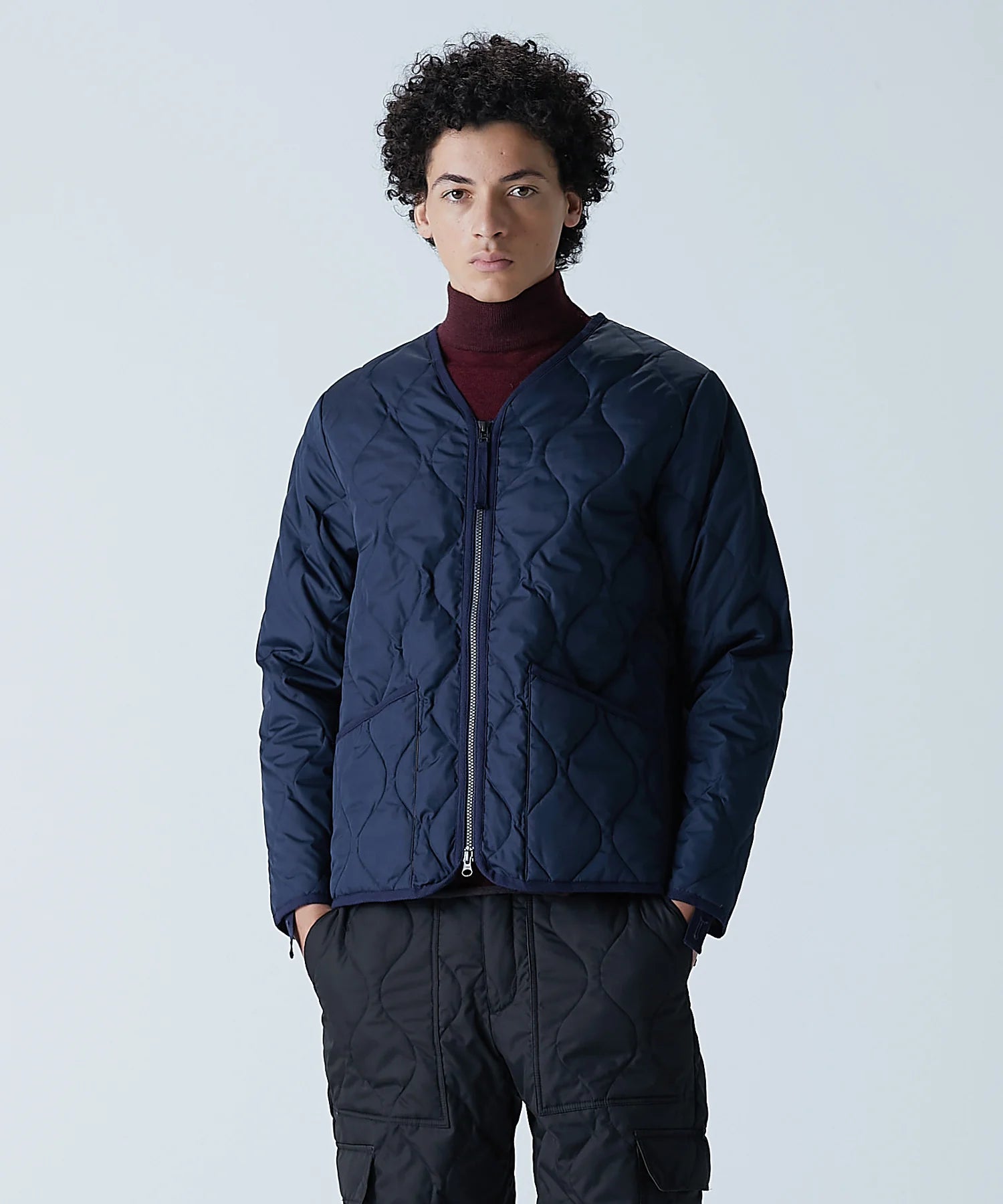 TAION / MILITARY W-ZIP V NECK DOWN JKT 【UNISEX】