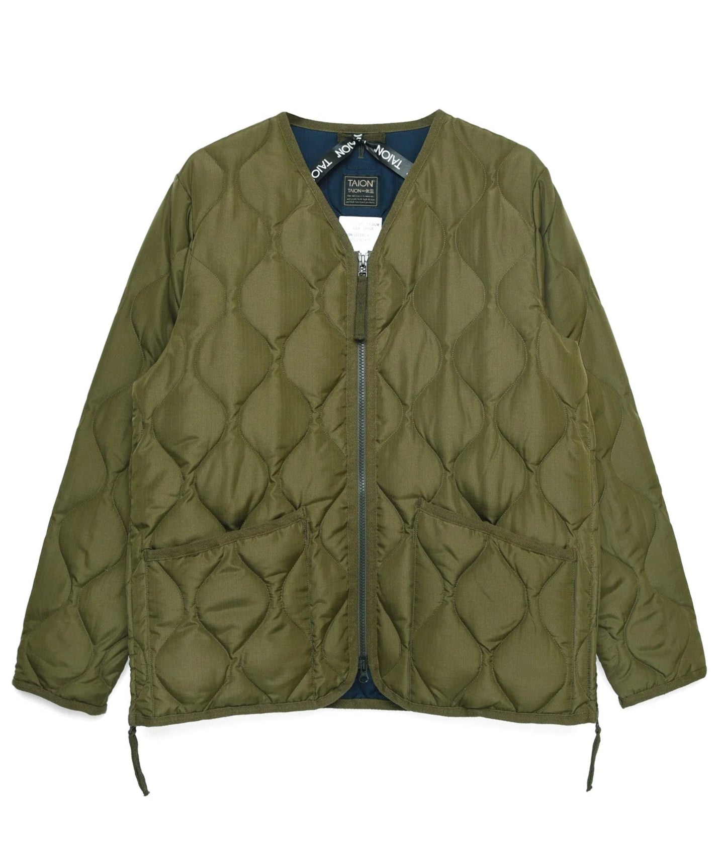 TAION / MILITARY W-ZIP V NECK DOWN JKT 【UNISEX】