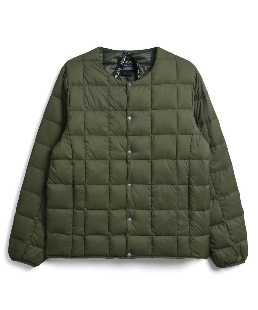 TAION / CREW NECK BUTTON DOWN JKT