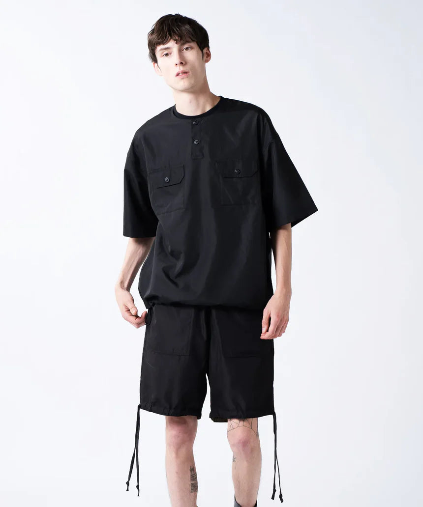 TAION / 【UNISEX】ノンダウン ミリタリー ヘンリーネック ハーフスリーブカットソー