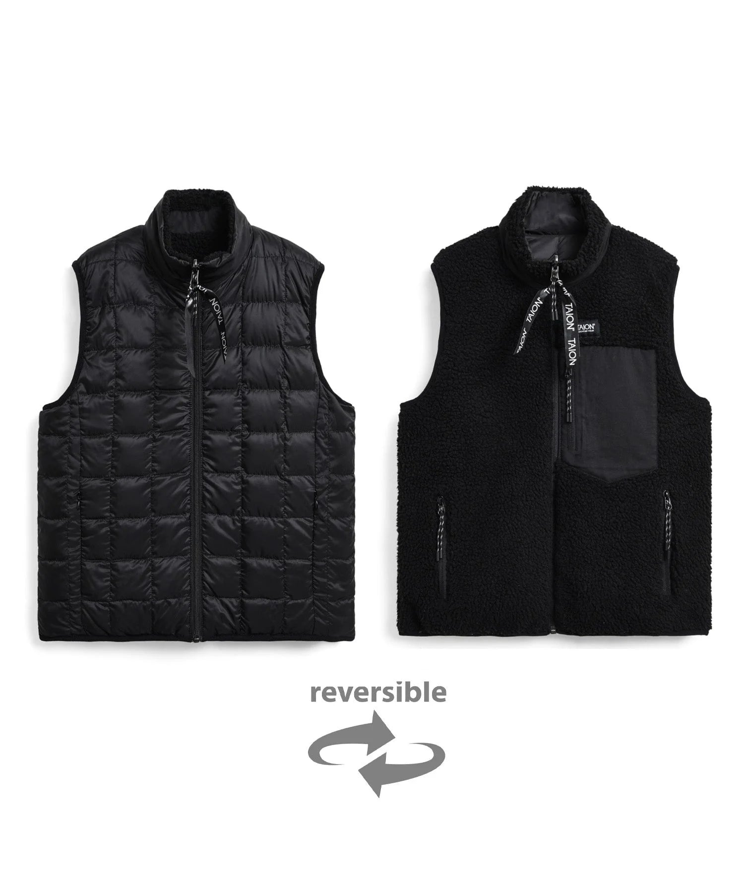 TAION / "DOWN x BOA" REVERSIBLE VEST