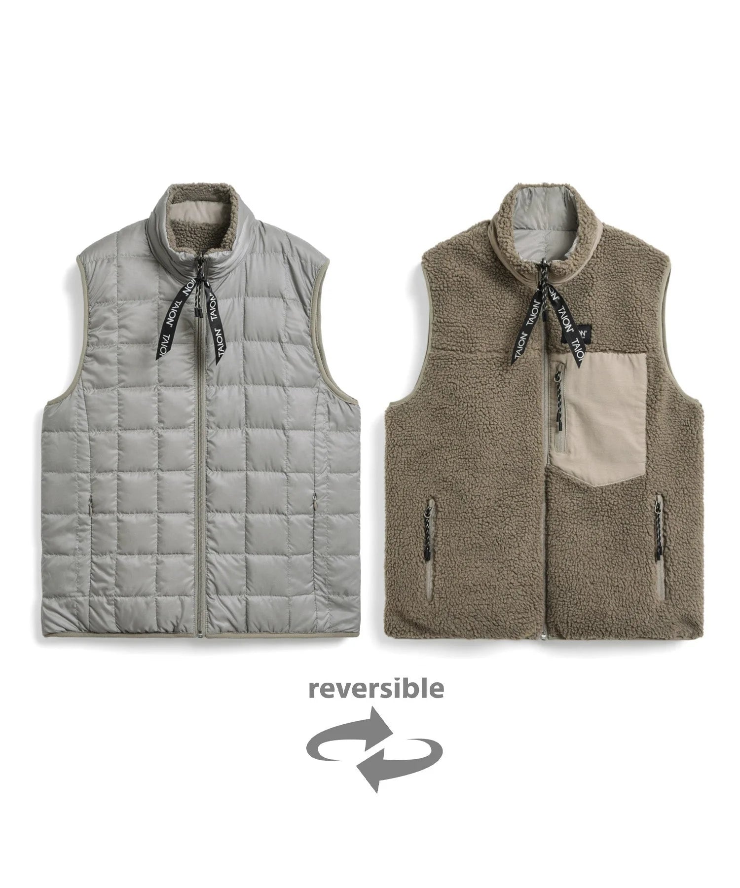TAION / "DOWN x BOA" REVERSIBLE VEST