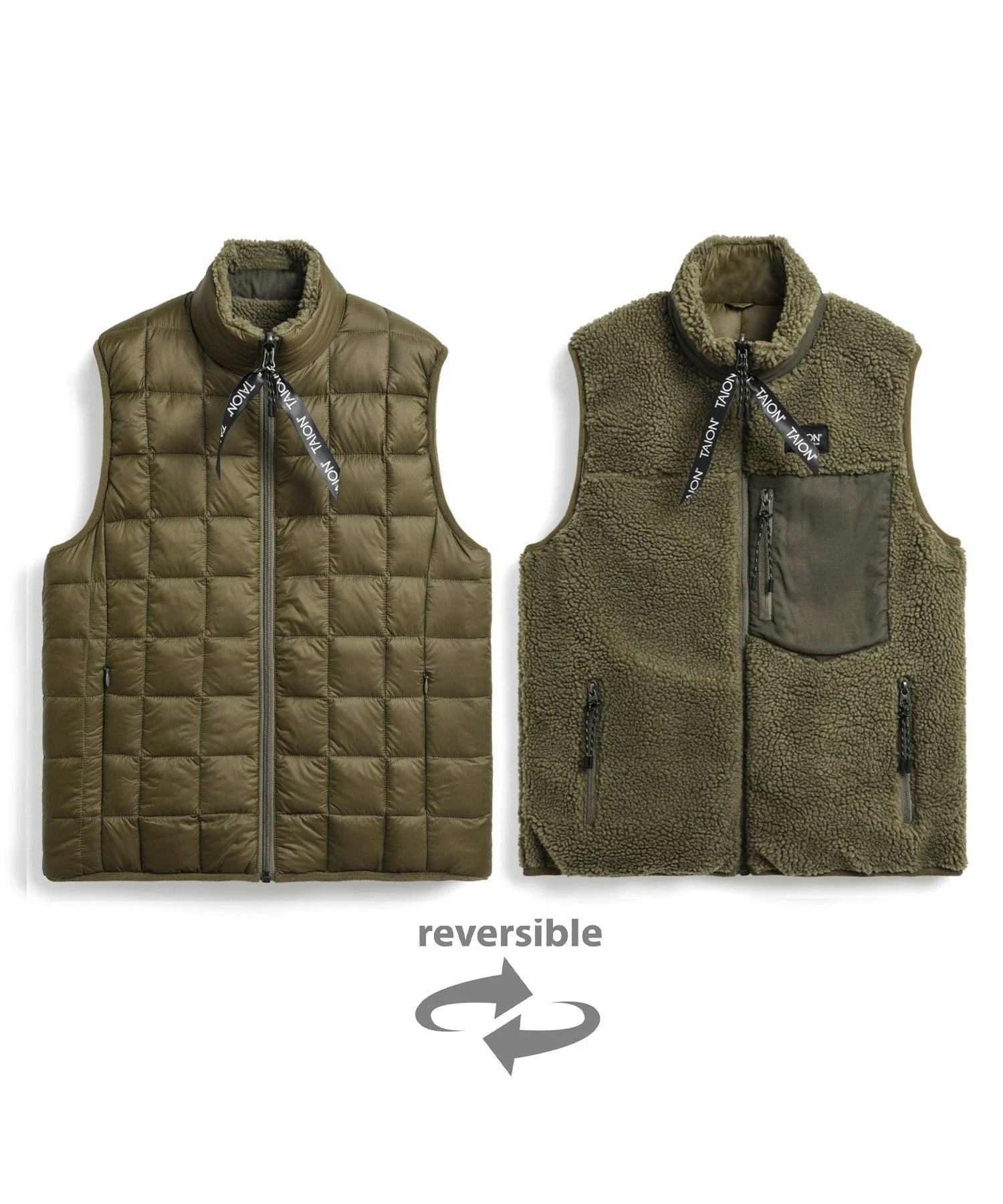 TAION / "DOWN x BOA" REVERSIBLE VEST