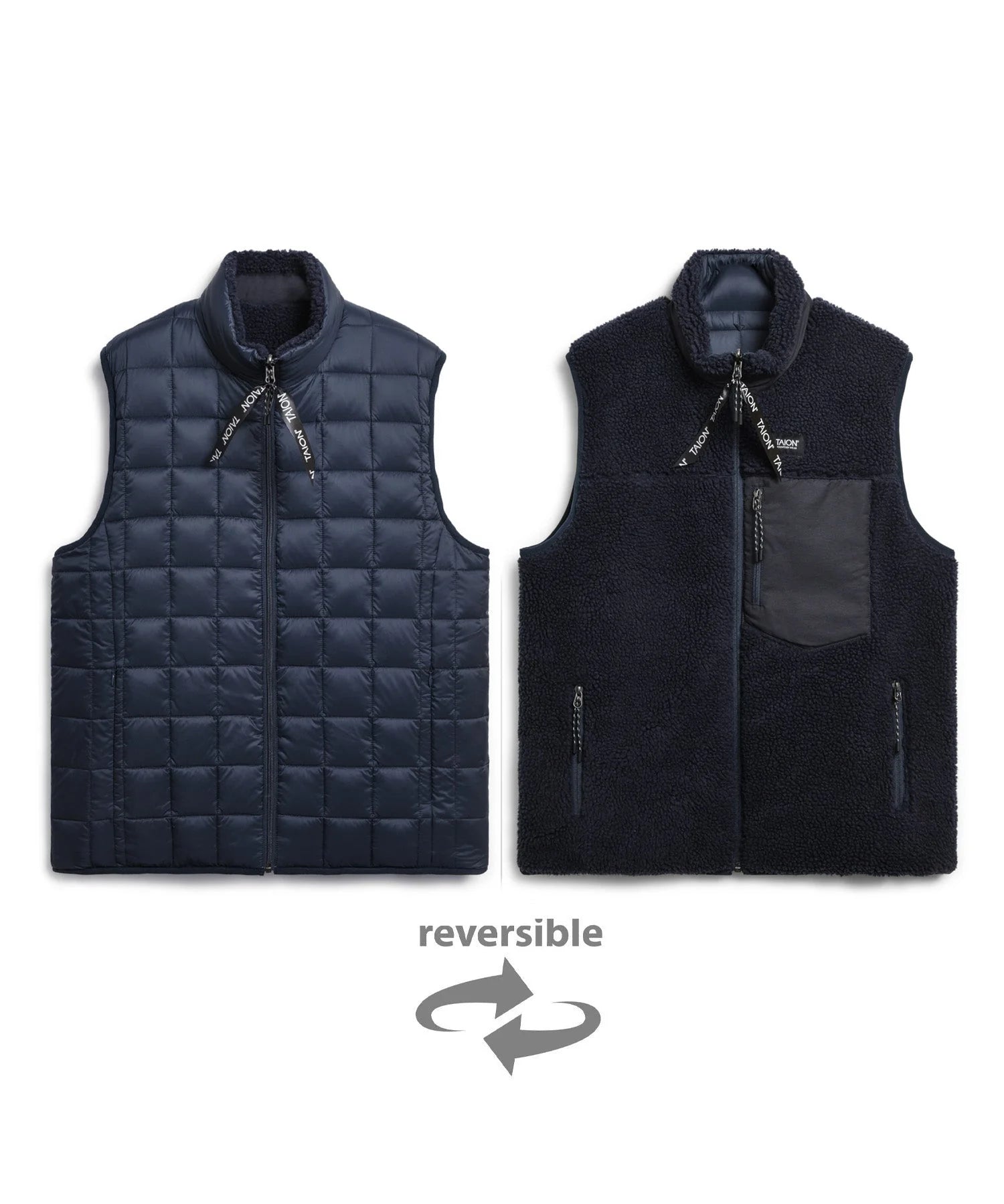 TAION / "DOWN x BOA" REVERSIBLE VEST