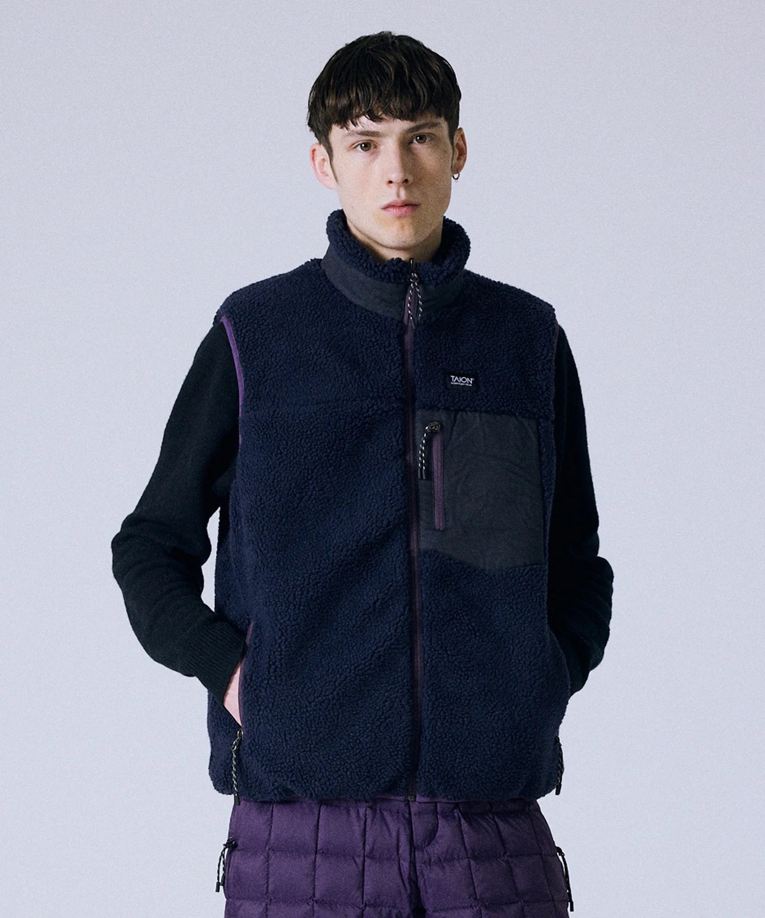 TAION / "DOWN x BOA" REVERSIBLE VEST