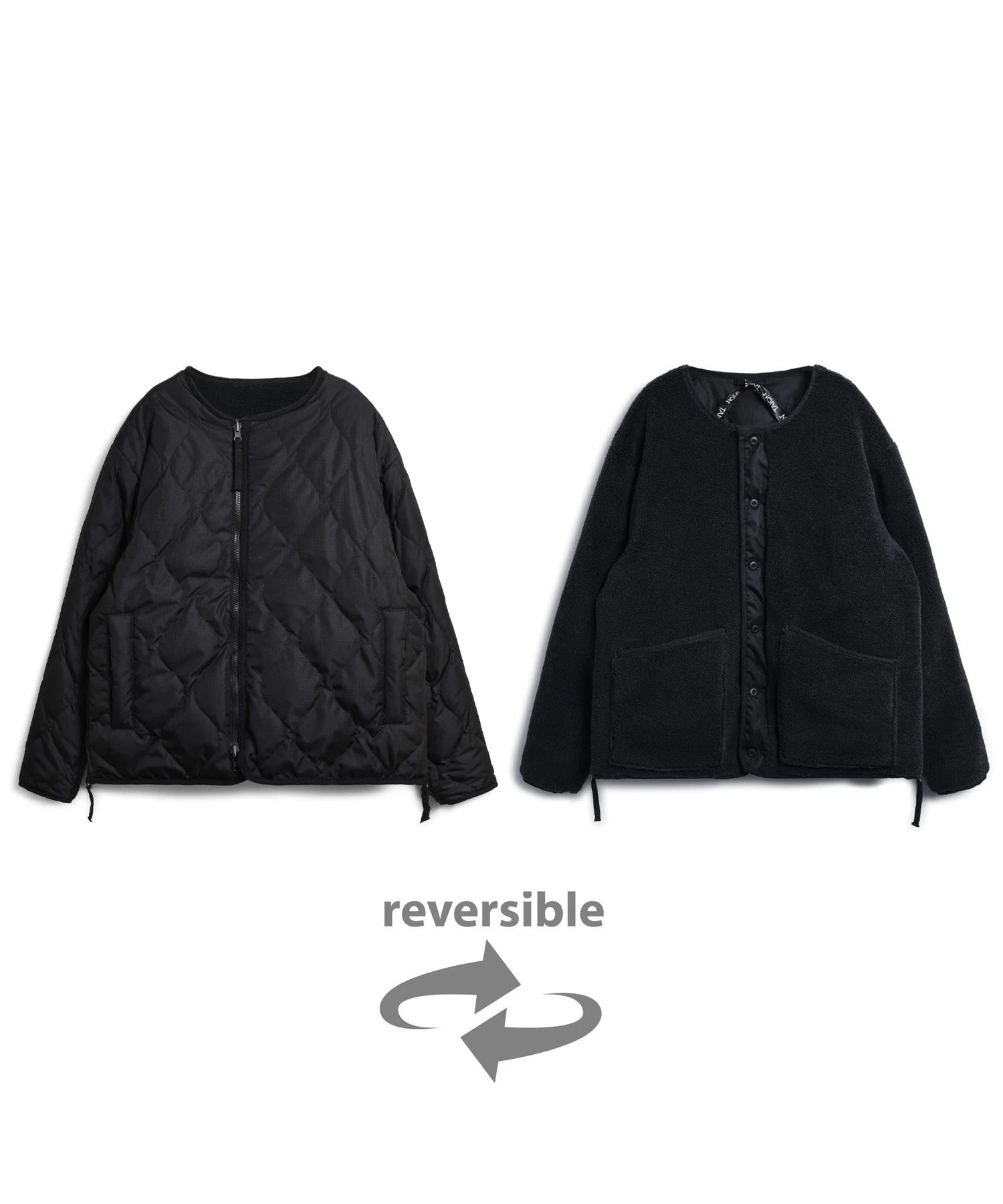 TAION / MILITARY REVERSIBLE "CREW NECK" DOWN JKT 【UNISEX】