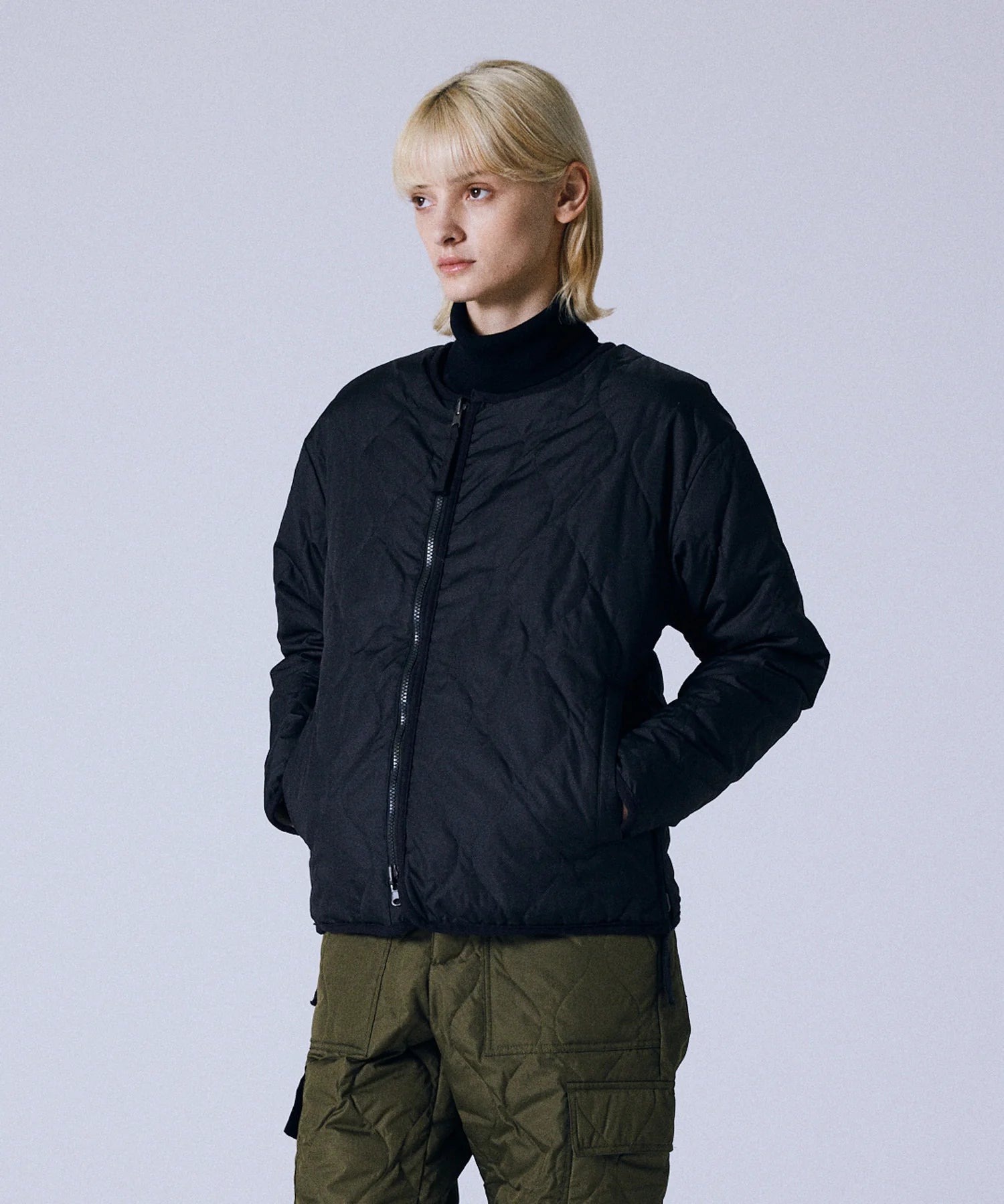 TAION / MILITARY REVERSIBLE "CREW NECK" DOWN JKT 【UNISEX】