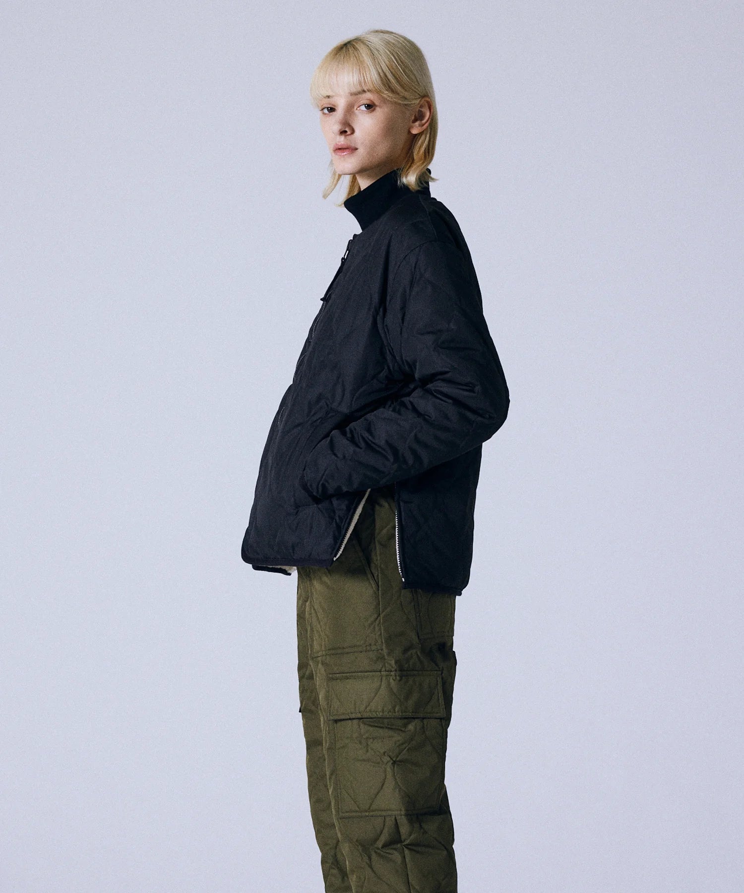 TAION / MILITARY REVERSIBLE "CREW NECK" DOWN JKT 【UNISEX】
