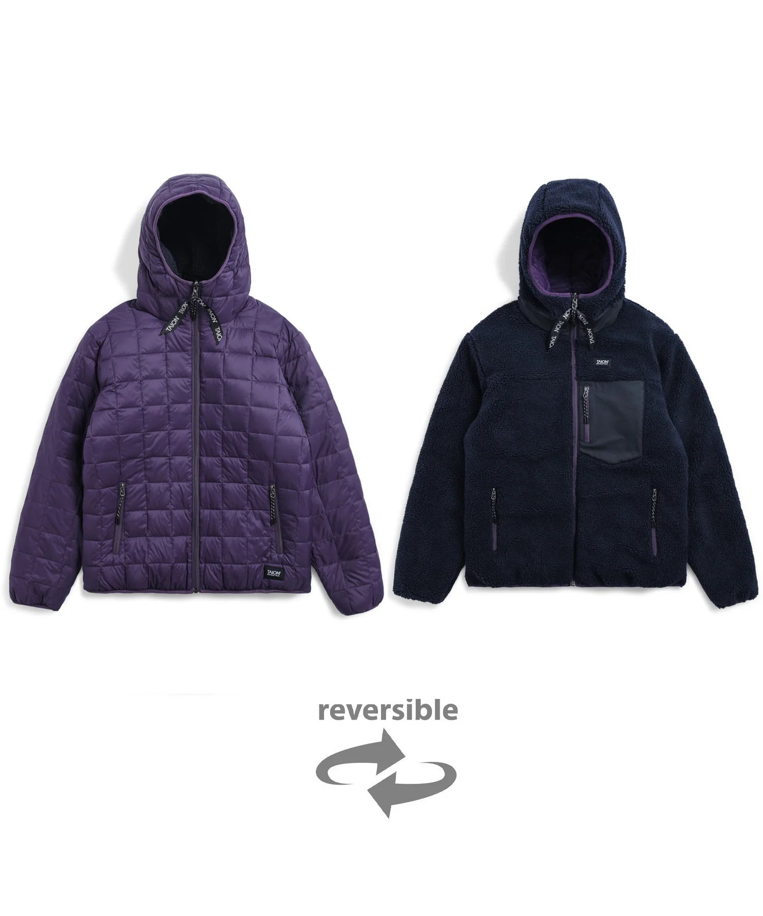 TAION / ”DOWN x BOA" REVERSIBLE HOODIE 【UNISEX】