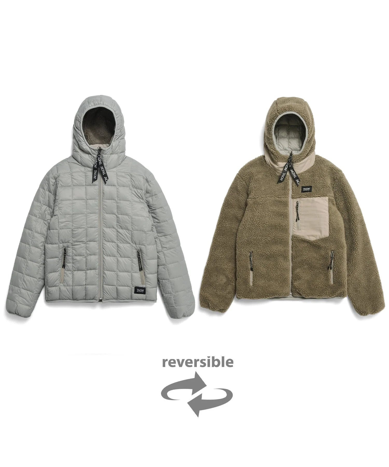 TAION / ”DOWN x BOA" REVERSIBLE HOODIE 【UNISEX】