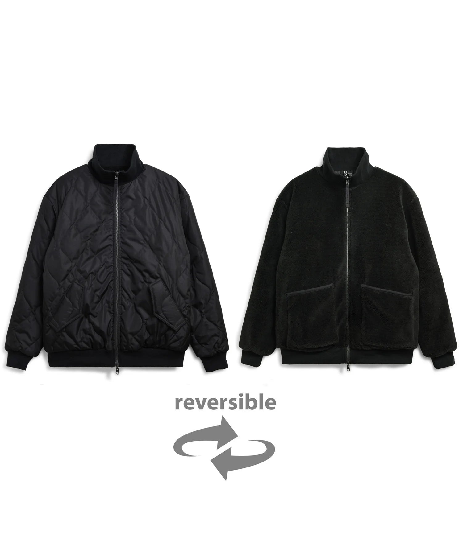 TAION / MILITARY REVERSIBLE "HI NECK"  DOWN JKT 【UNISEX】